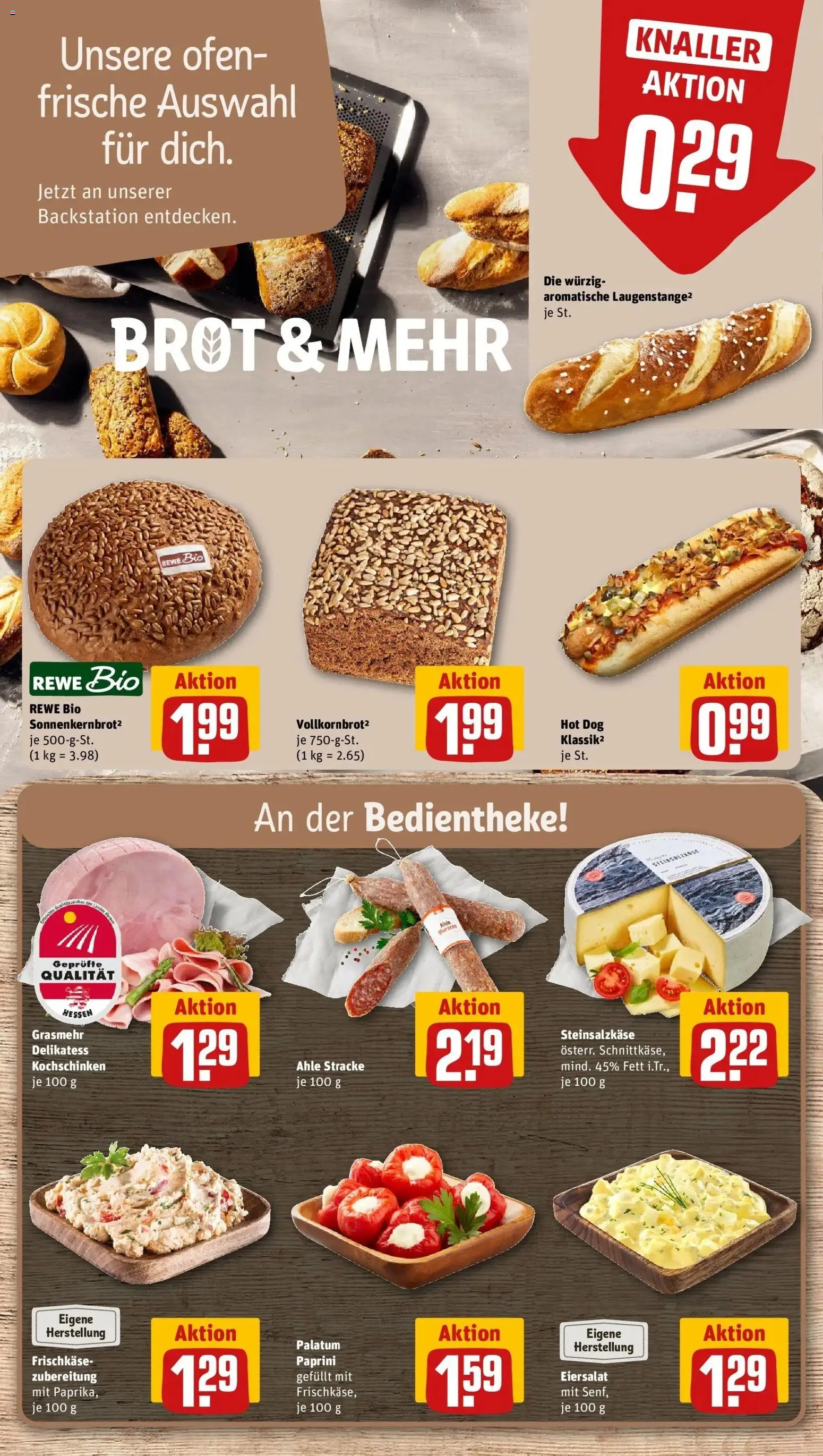 REWE Prospekt ab 07.09.2026 zum Blättern » Angebote | Seite: 10 | Produkte: Ofen, Brot, Frischkase