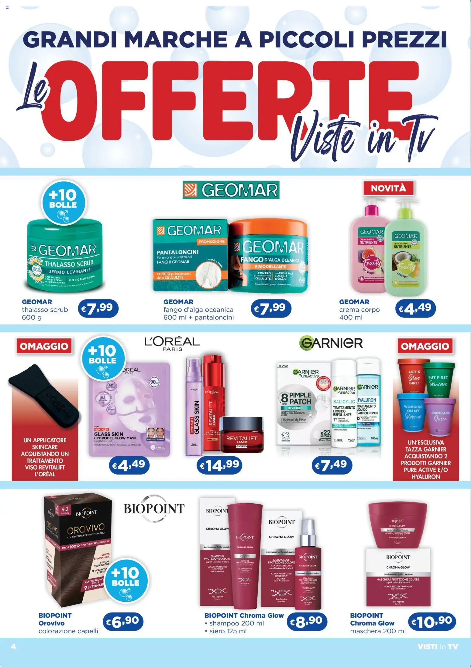 Volantino Acqua e Sapone del 29.04.2026 | Pagina: 4 | Prodotti: Crema, Concime, Scrub, Acqua