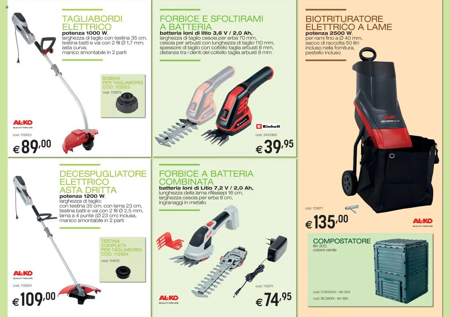 Volantino Brico OK del 05/03/2026 | Pagina: 3 | Prodotti: Taglio, Decespugliatore, Forbice, Batteria