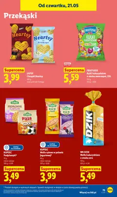 Pogląd oferty "Lidl gazetka" - ważna od 21.05.2026 | Strona: 81 | Produkty: Mango, Wafle, Grill, Pizza
