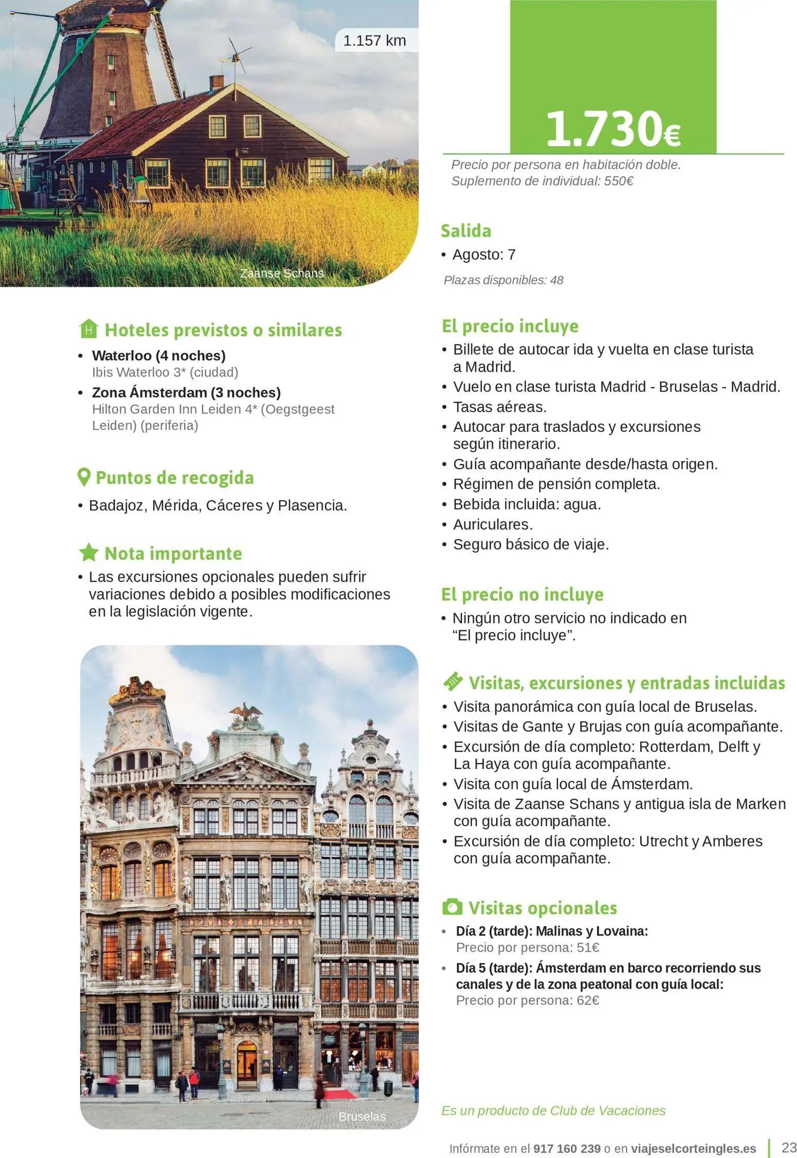 Viajes El Corte Inglés Junta de Extremadura │ válido desde el 01.03.2026 | Página: 23