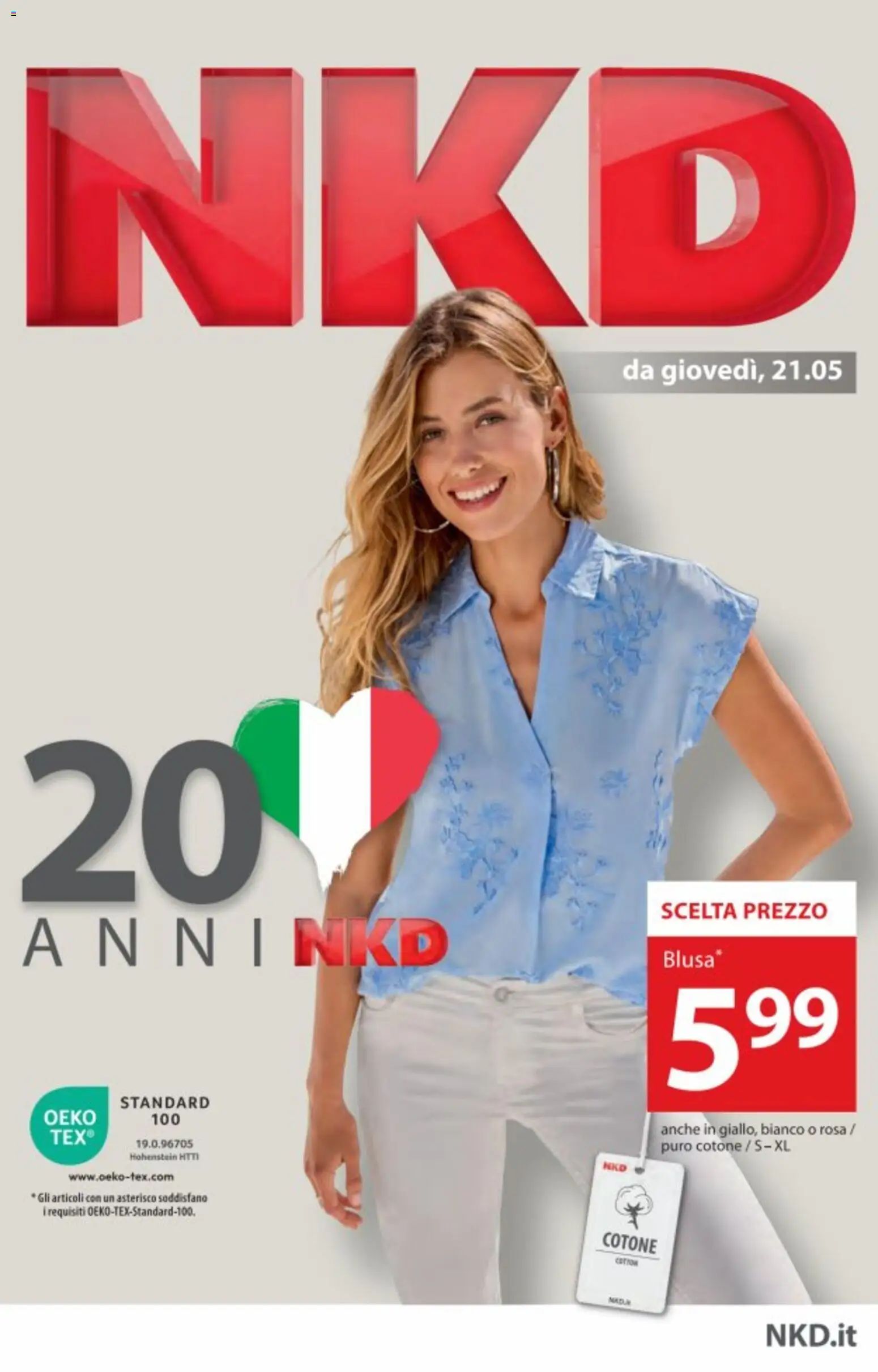 Volantino NKD del 21.05.2026 | Pagina: 1 | Prodotti: Blusa