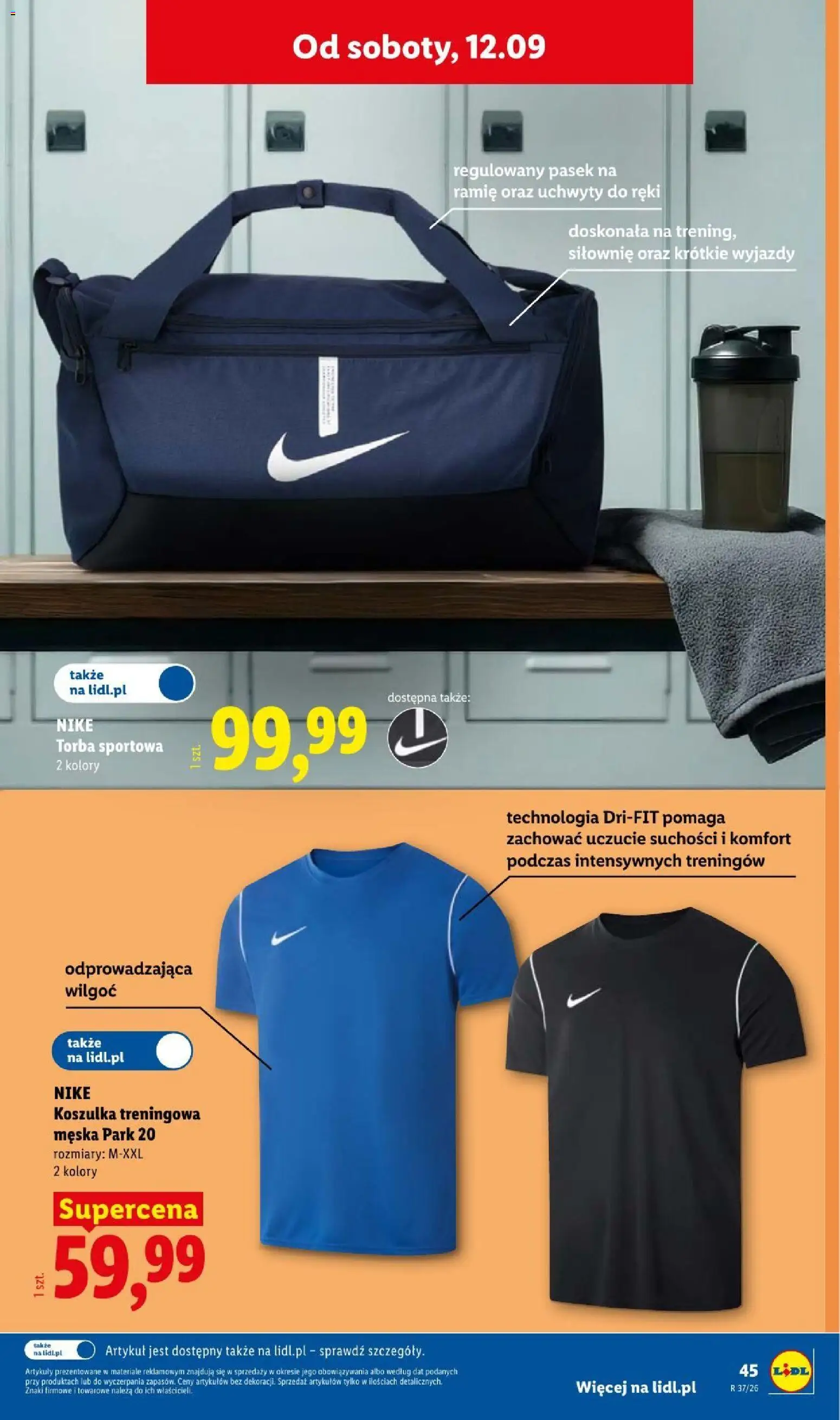 Lidl Katalog od 07.09.2026 | Strona: 51 | Produkty: Pasek, Torba, Torba sportowa