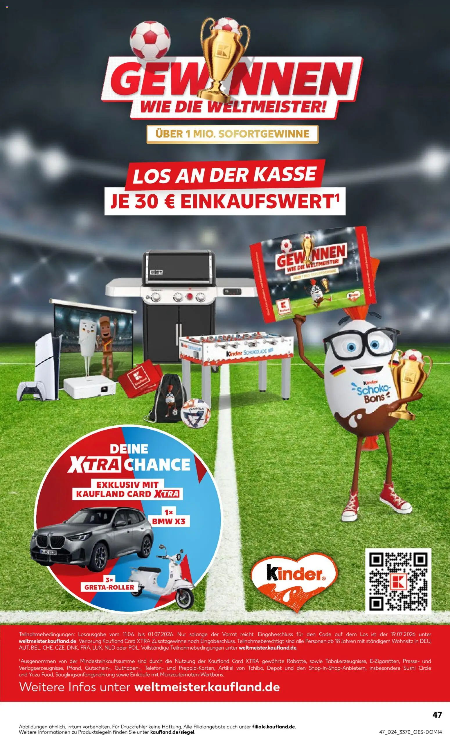 Kaufland Prospekt Rostock – gültig ab 11.06.2026 | Seite: 47 | Produkte: Kinder schokolade, Presse, Schokolade, Telefon