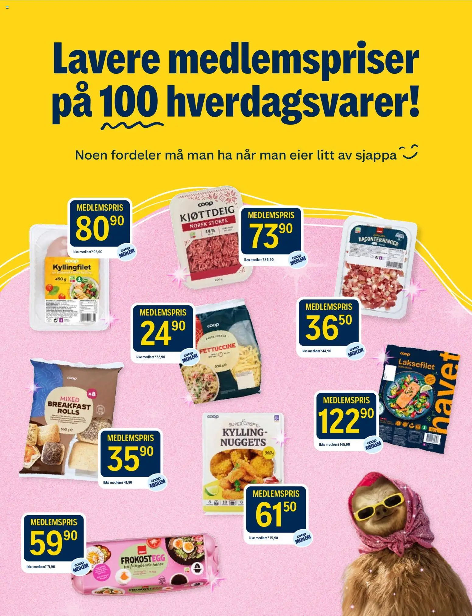 {H1} | Side: 16 | Produkter: Kylling, Laksefilet, Nuggets, Kjøttdeig