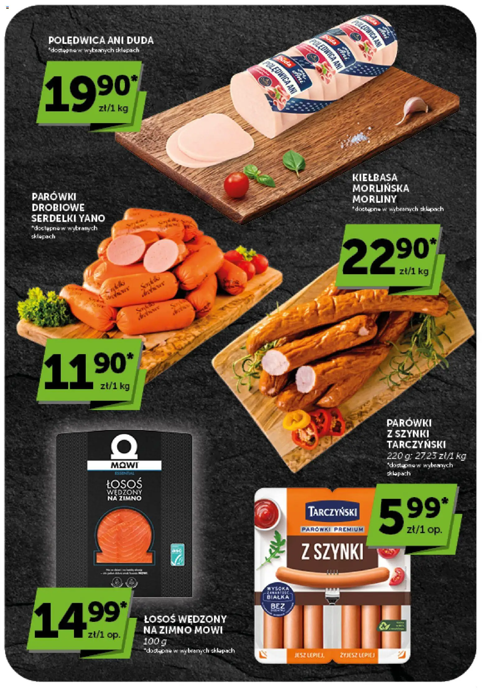 Groszek gazetka od 20.08.2026 | Strona: 21 | Produkty: Parówki z szynki, Parówki, Łosoś, Łosoś wędzony na zimno