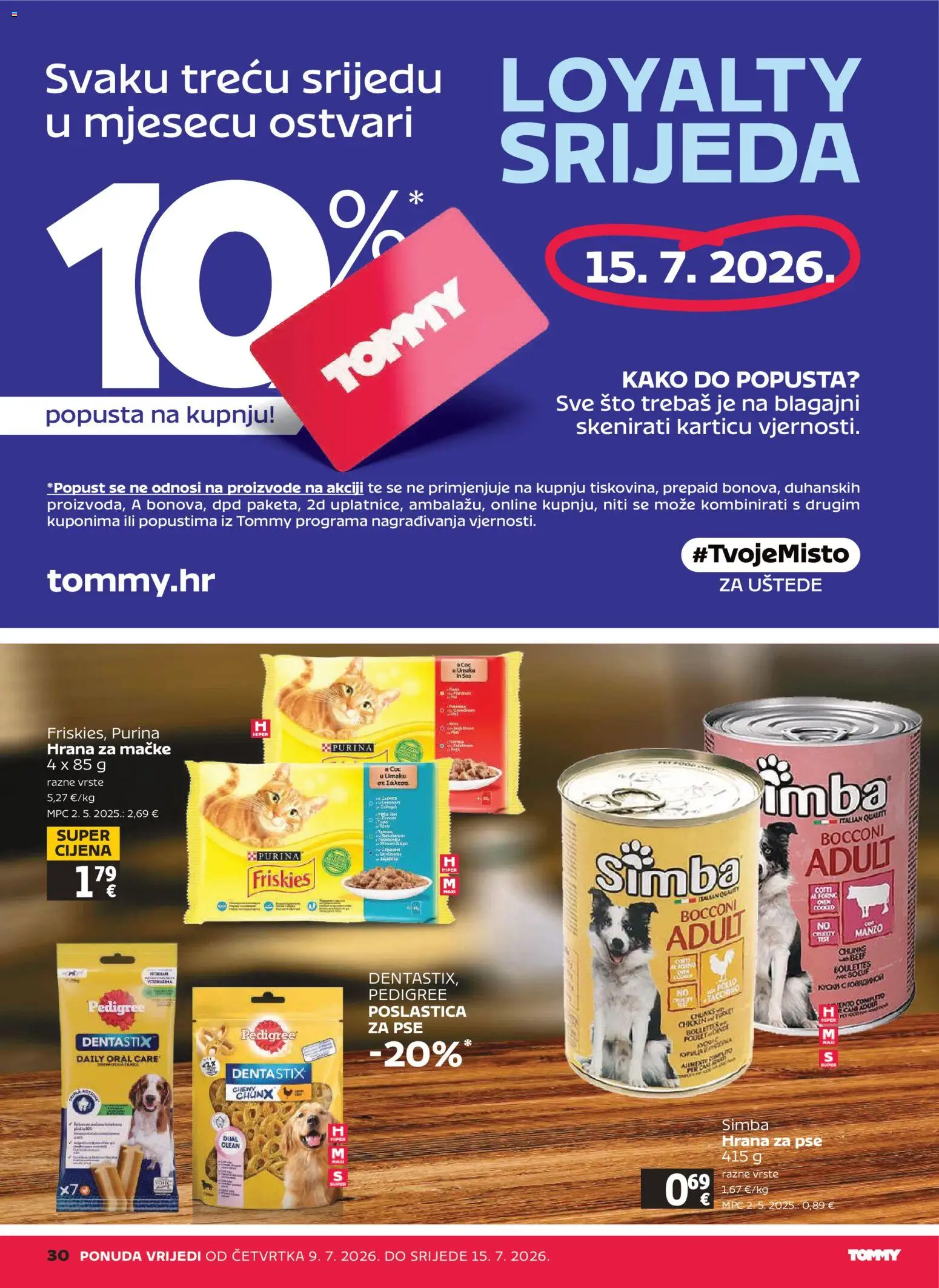 Tommy katalog | vrijedi od 09.07.2026 | Stranica: 30 | Proizvodi: Hrana za mačke