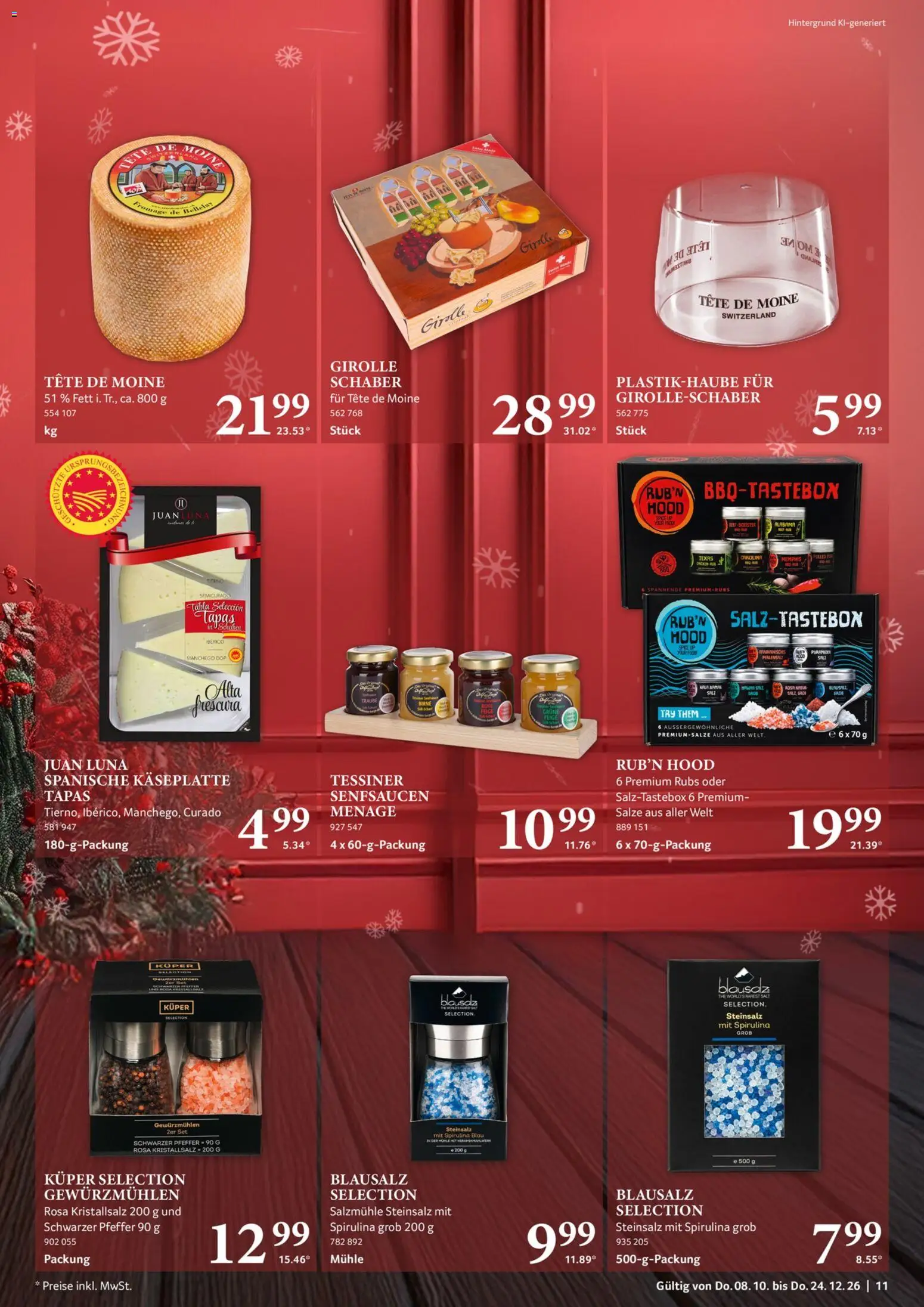 Selgros Feine Geschenke – gültig ab 08.10.2026 | Seite: 11 | Produkte: Mühle, Salz, Pfeffer, Birne