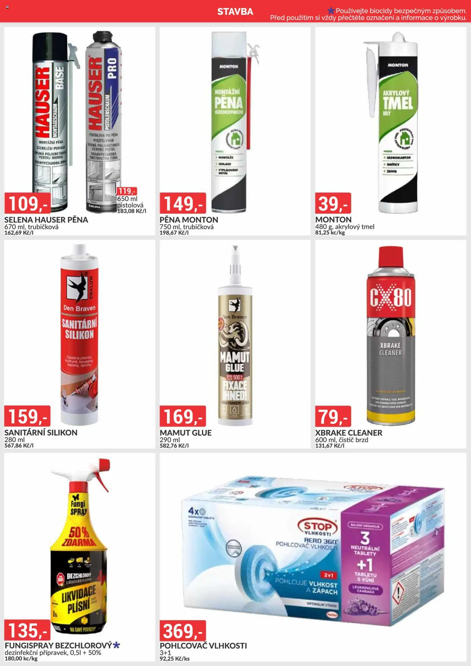BAUMAX leták od 01.10.2026 | Strana: 12 | Produkty: Zahrada, Pohlcovač vlhkosti, Silikon, Pěna