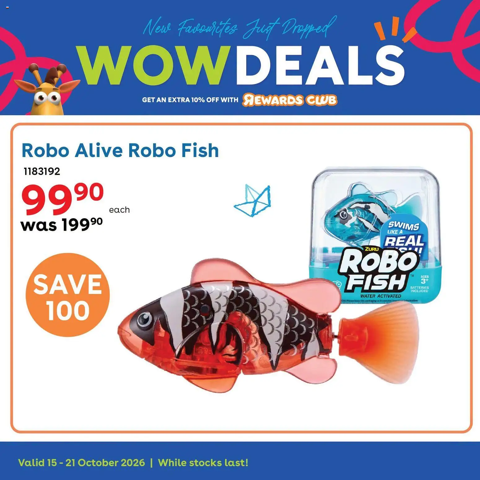 New Toys R Us catalogue – valid from 15/10/2026 | Page: 7 | Products: Fish, Water