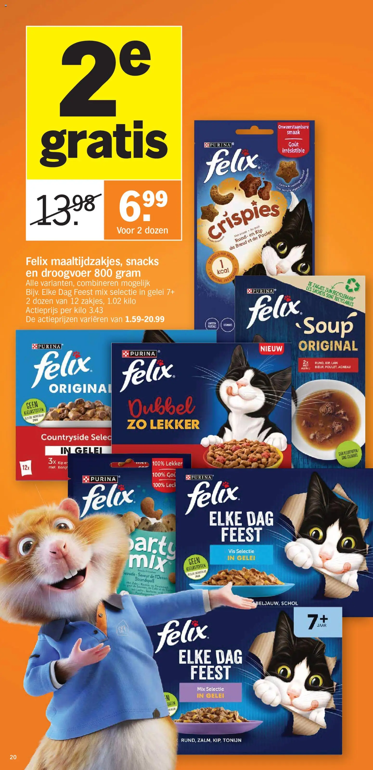 {H1} | Pagina: 20 | Producten: Konijn, Vis, Kip, Snacks