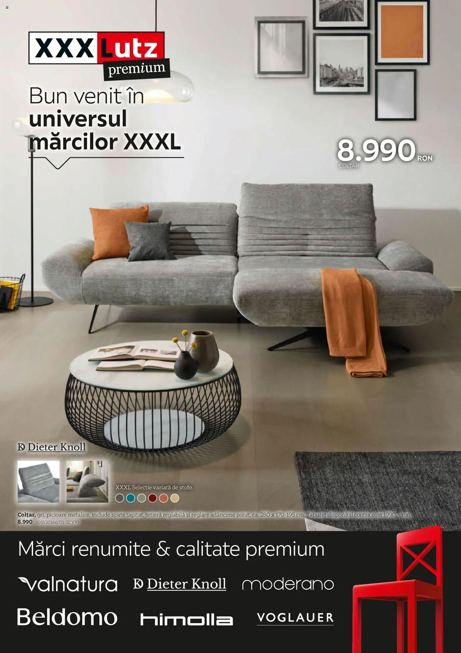 Noul catalog XXXLutz – valabil de la 14.05.2026 | Pagină: 1 | Produse: Colțar