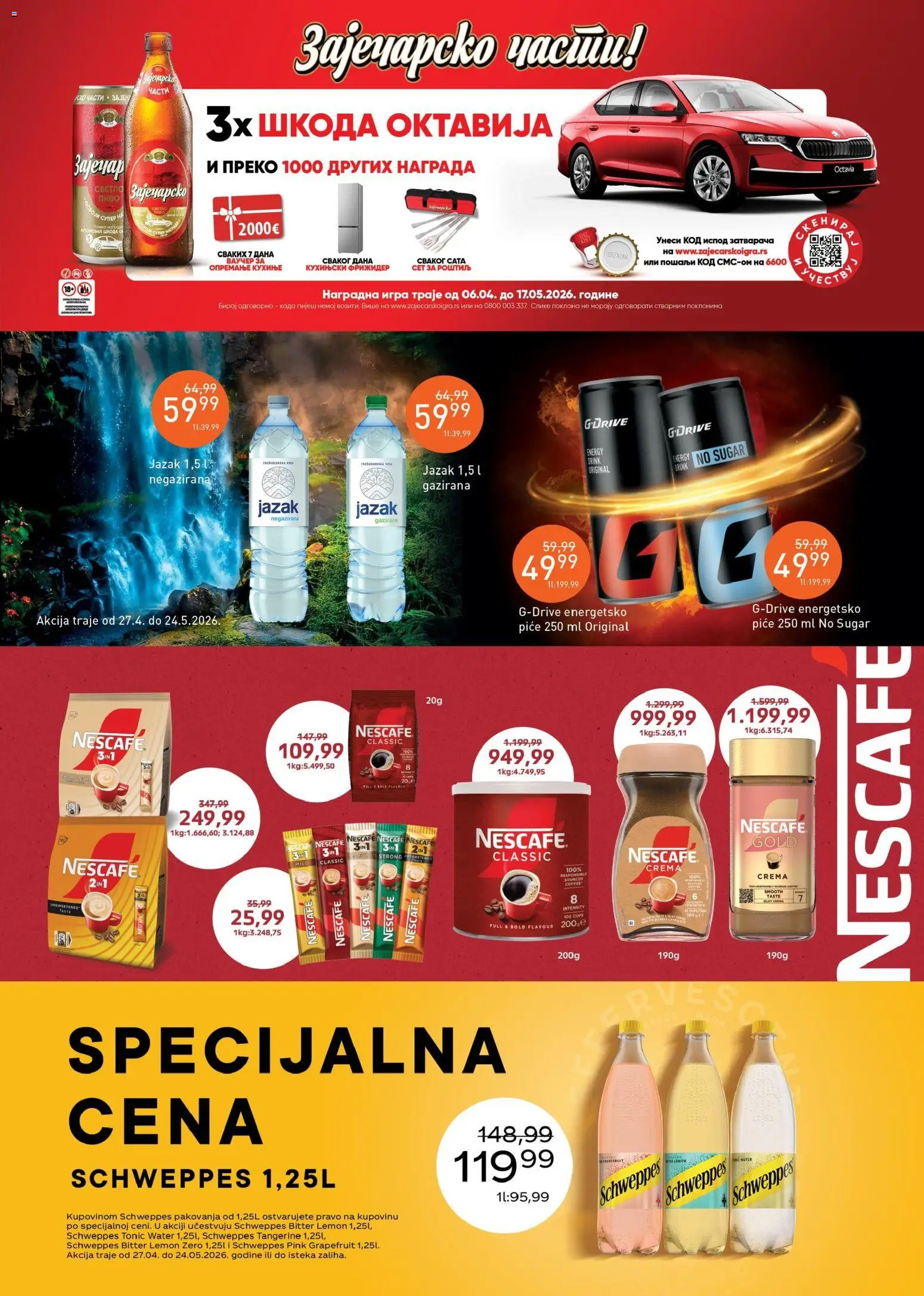 Univerexport katalog - važi od 11.05.2026 | Strana: 21 | Proizvode: Schweppes, Nescafé