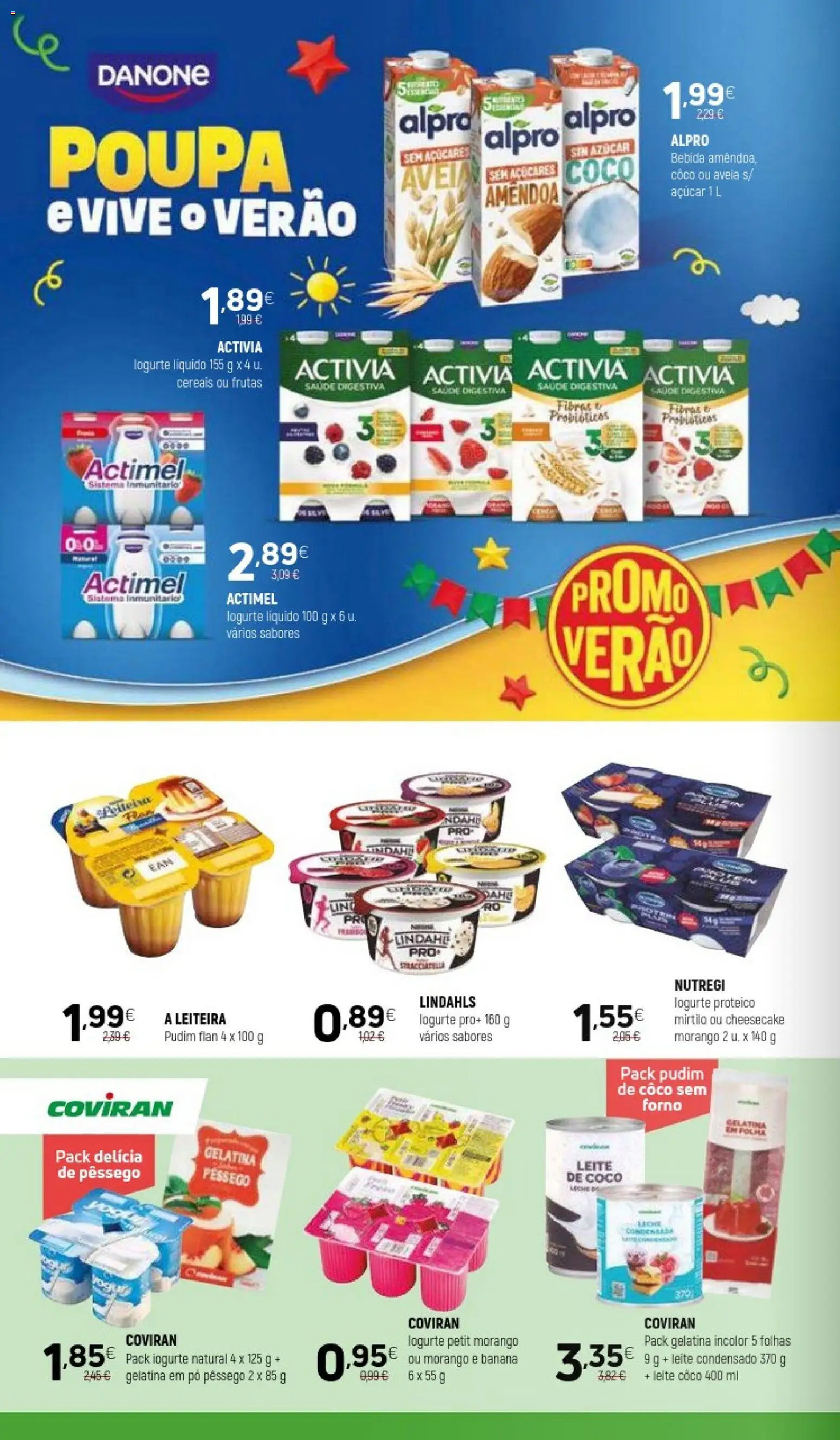 Coviran folheto │ válido de 16.06.2026 | Página: 4 | Produtos: Banana, Probióticos, Leite condensado, Leite