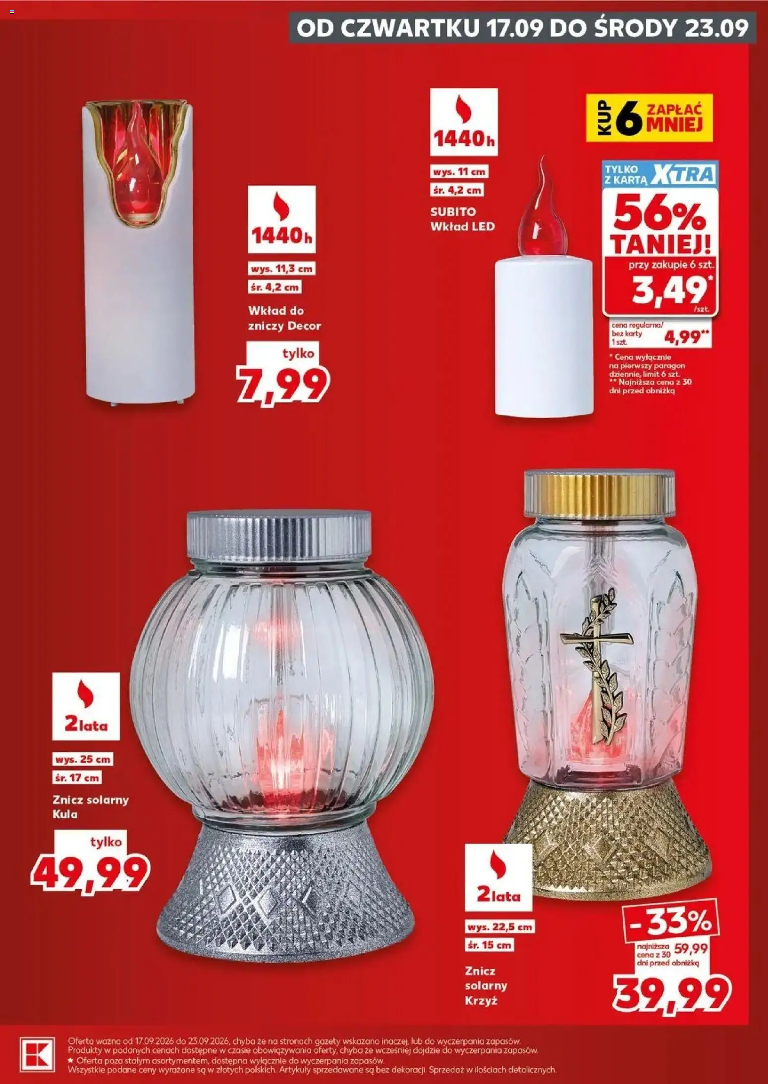 Kaufland gazetka - Znicze od 17.09.2026 - od jutra PDF | Strona: 15 | Produkty: Karta, Gazety