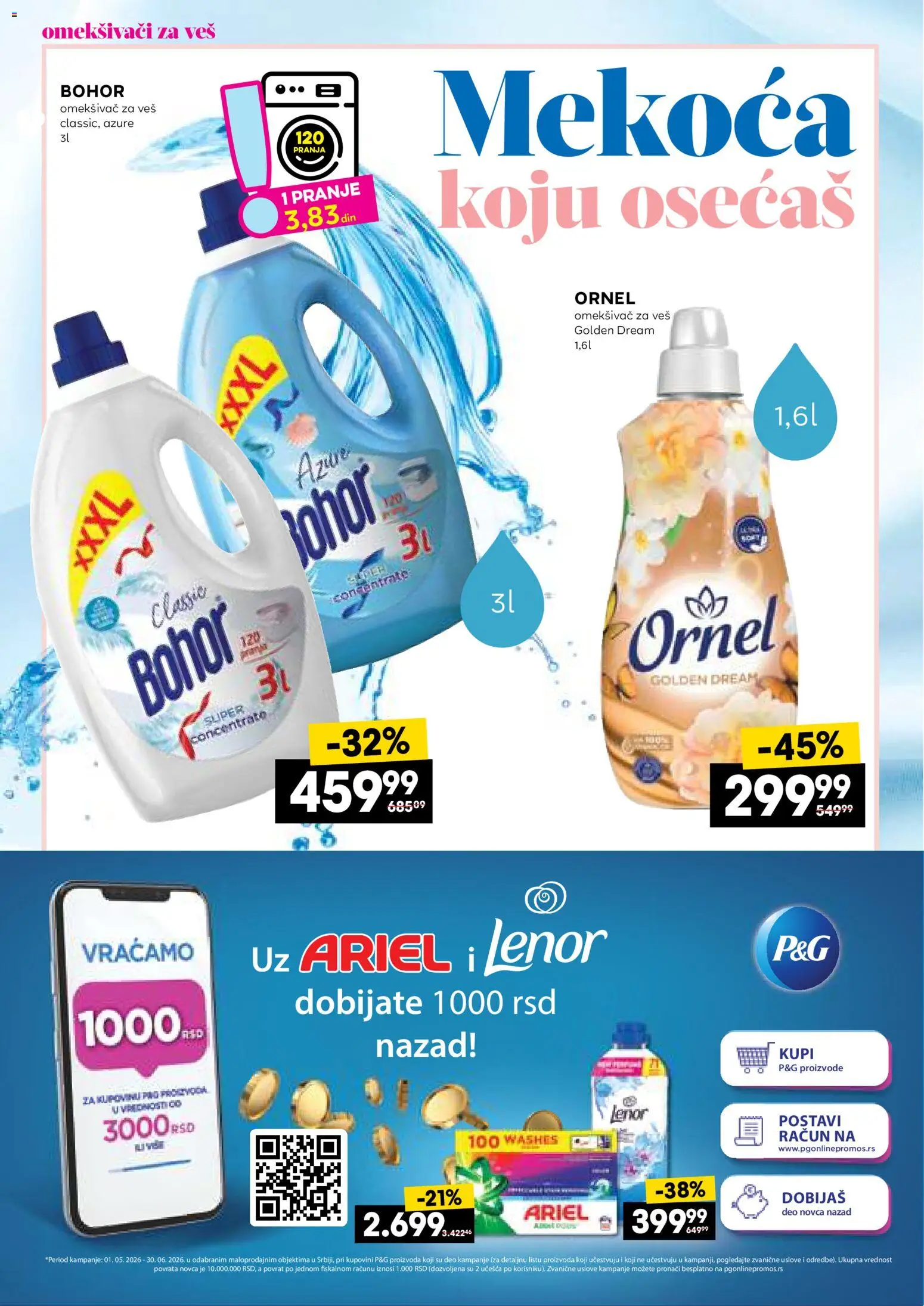 Roda katalog - važi od 14.05.2026 | Strana: 20 | Proizvode: Ariel, Lenor, Omekšivač za veš
