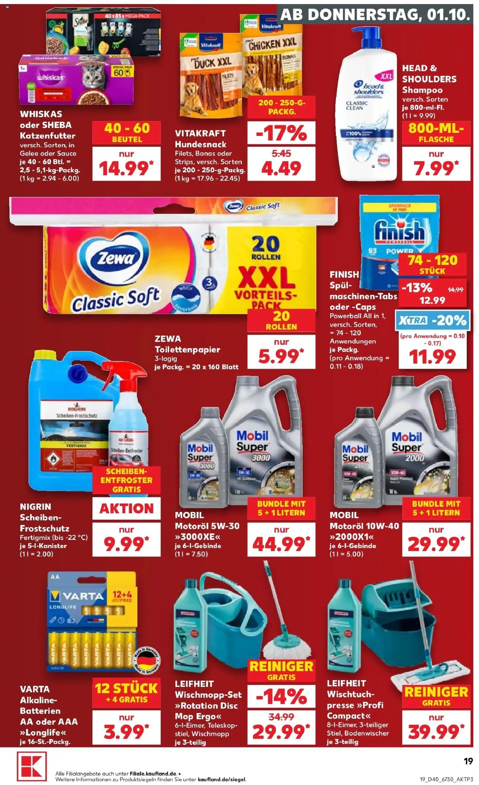 Prospekt Kaufland ab 28.09.2026 » Angebote Online zum Blättern | Seite: 29 | Produkte: Presse, Sheba, Shampoo, Toilettenpapier