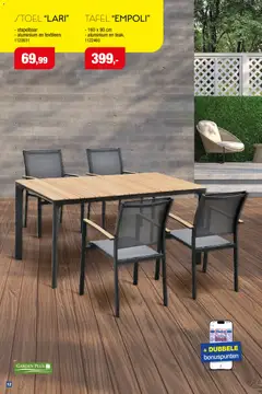 Hubo Tuinmeubelen special  - Voorbeeld van een folder van Hubo, geldig van 18/03/2026 | Pagina: 12 | Producten: Tafel, Stoel