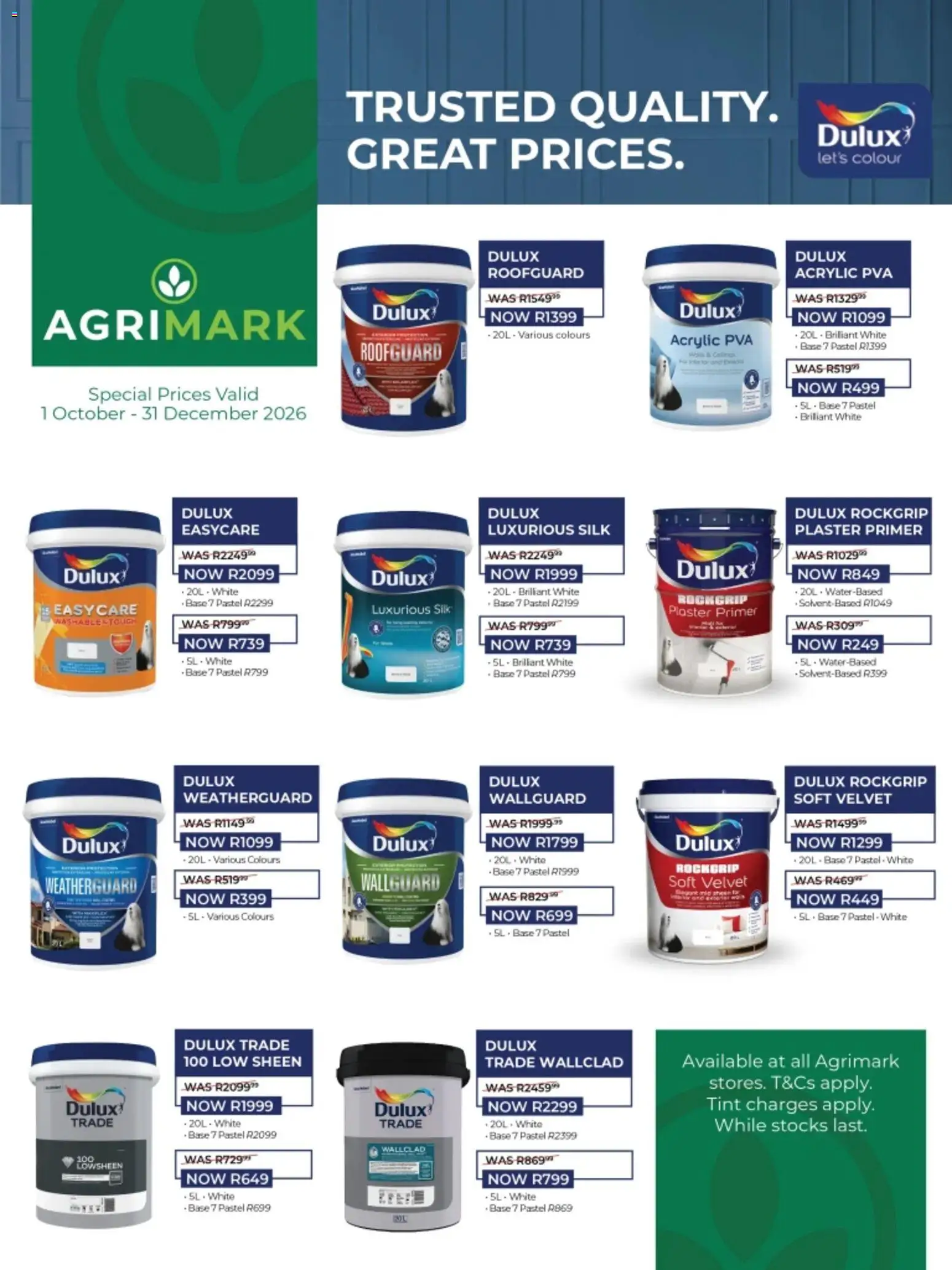 New Agrimark catalogue – valid from 01/10/2026 | Page: 1 | Products: Primer, Plaster primer, Plaster