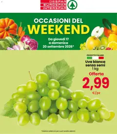 Anteprima del volantino Despar volantino Weekend valido a partire dal 17/09/2026