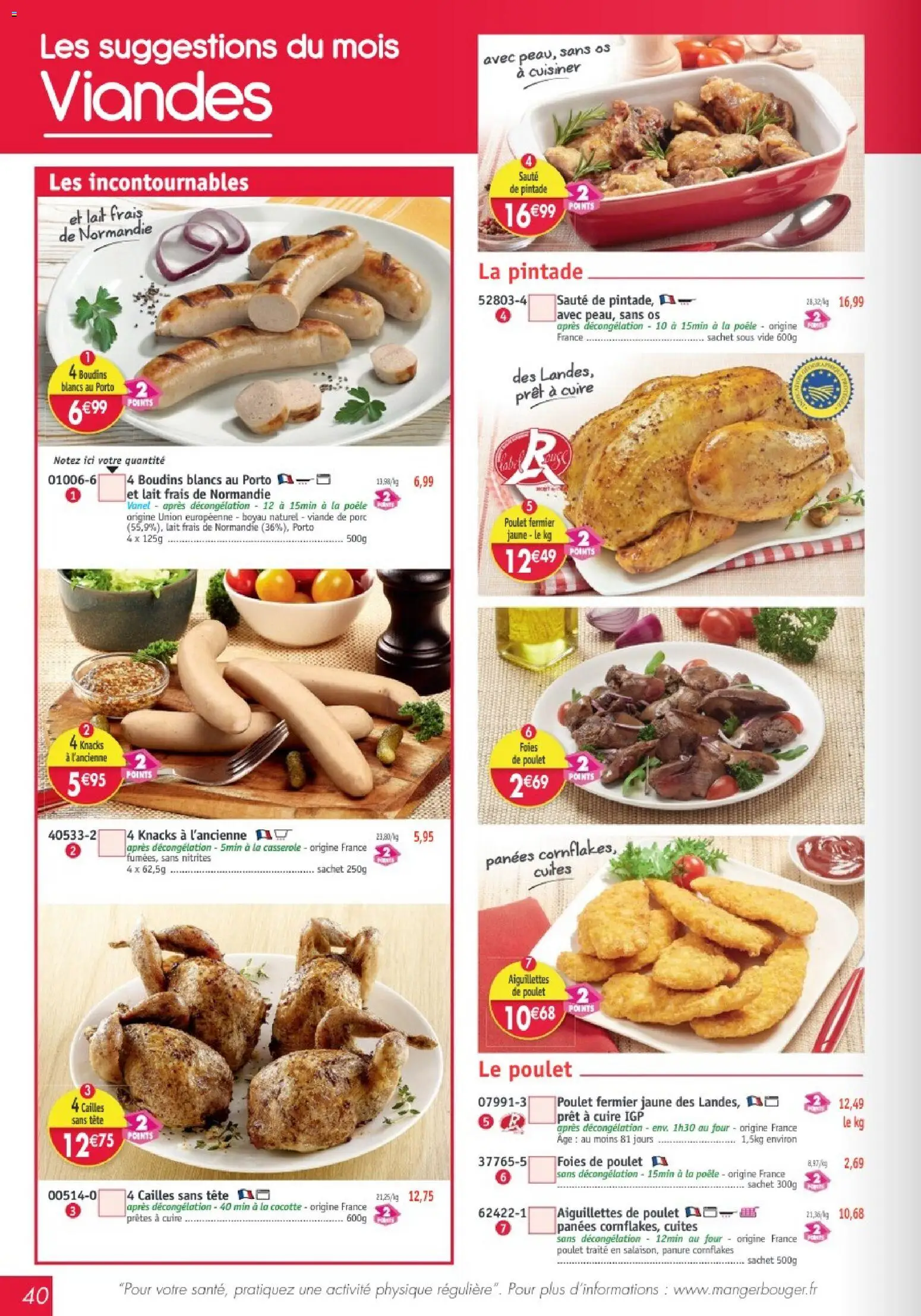 {H1} | Page: 40 | Produits: Viande de porc, Four, Poêle, Lait