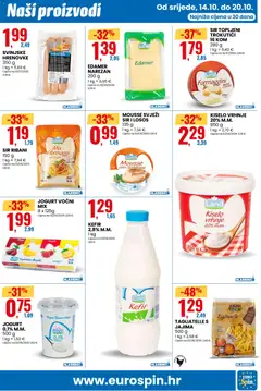 JOGURT 0,1% M.M., 500 g - Pregled kataloga iz trgovine Eurospin, vrijedi od 14.10.2026 | Stranica: 3 | Proizvodi: Tagliatelle, Jaja, Kiselo vrhnje, Kefir