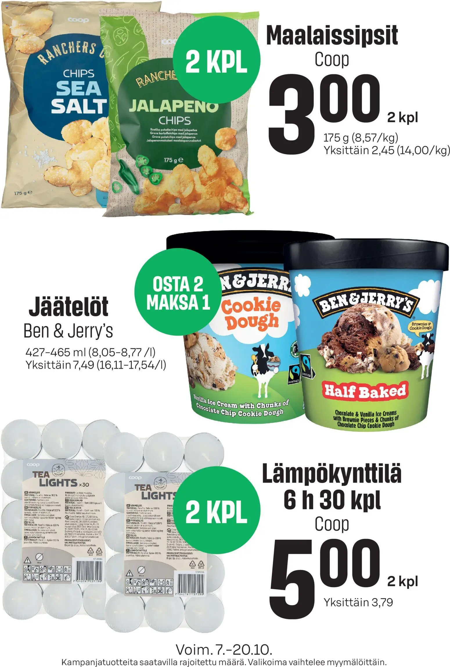 S-market Sale ilmoitukset – voimassa 07/10/2026 alkaen | Sivu: 1