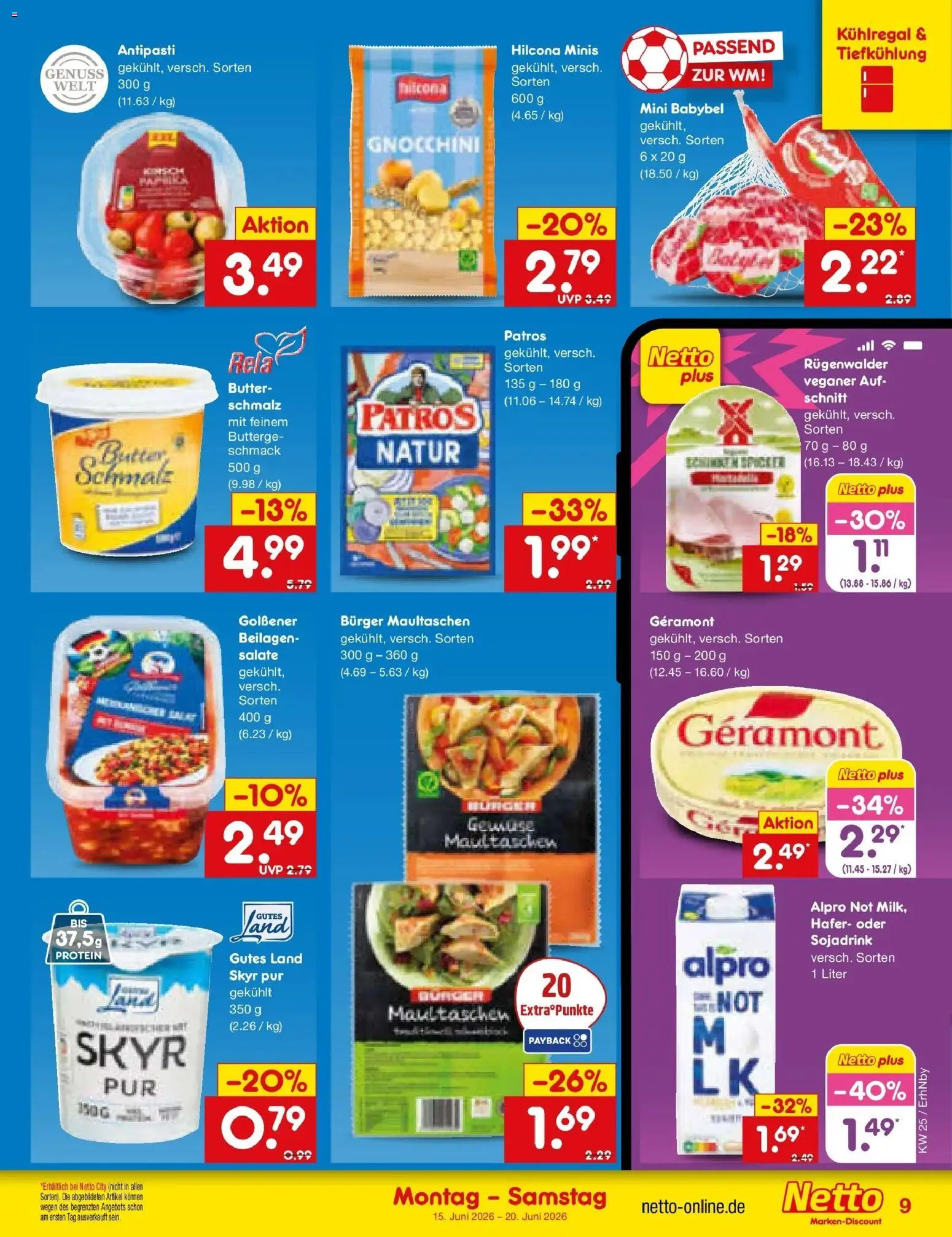 Netto Marken-Discount Prospekt Metten – gültig ab 14.06.2026 | Seite: 11 | Produkte: Butter, Burger, Skyr, Babybel