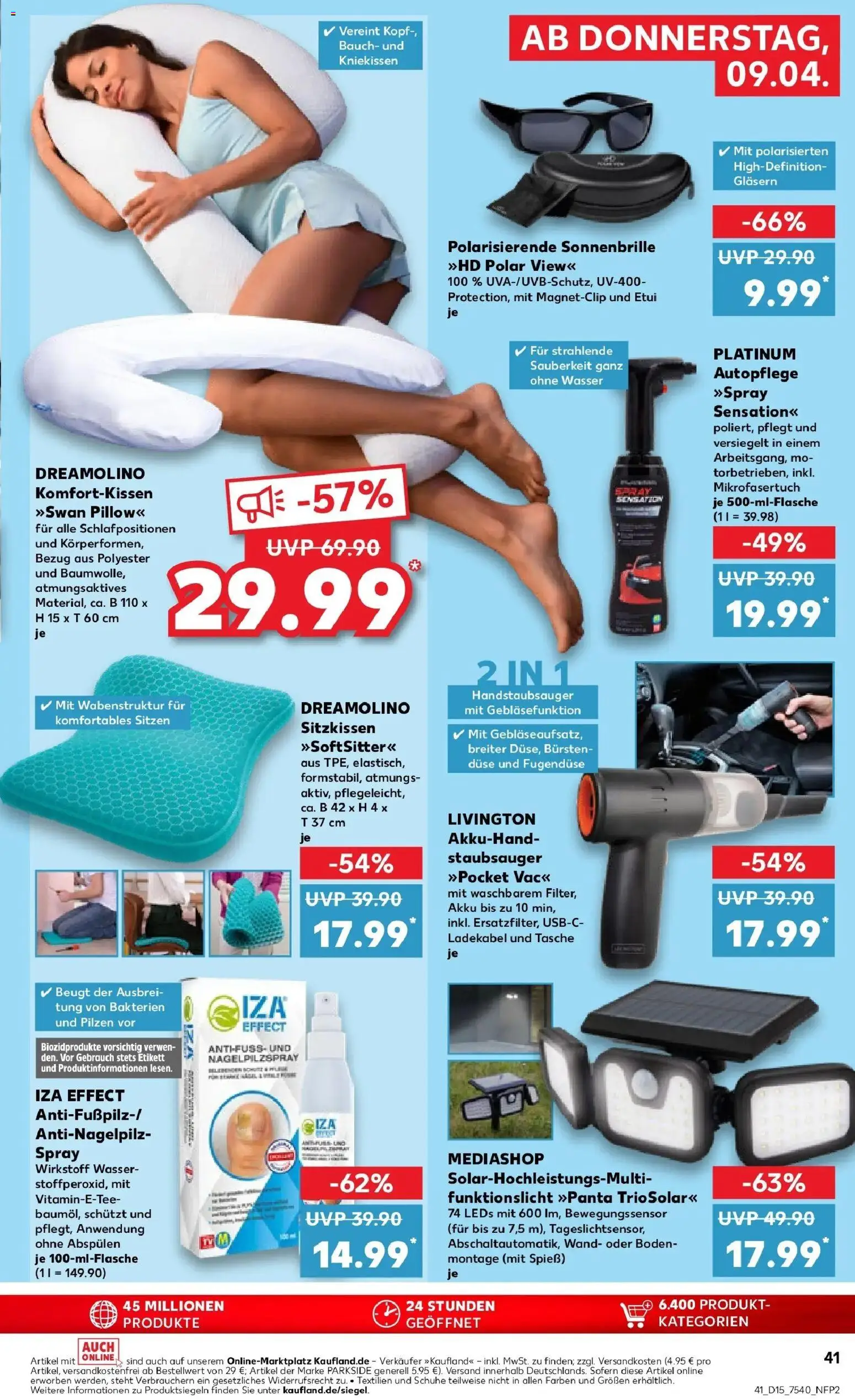 Kaufland Prospekt Oschersleben (Bode)	 – gültig ab 08.04.2026 | Seite: 41 | Produkte: Tasche, Staubsauger, Wasser, Ladekabel