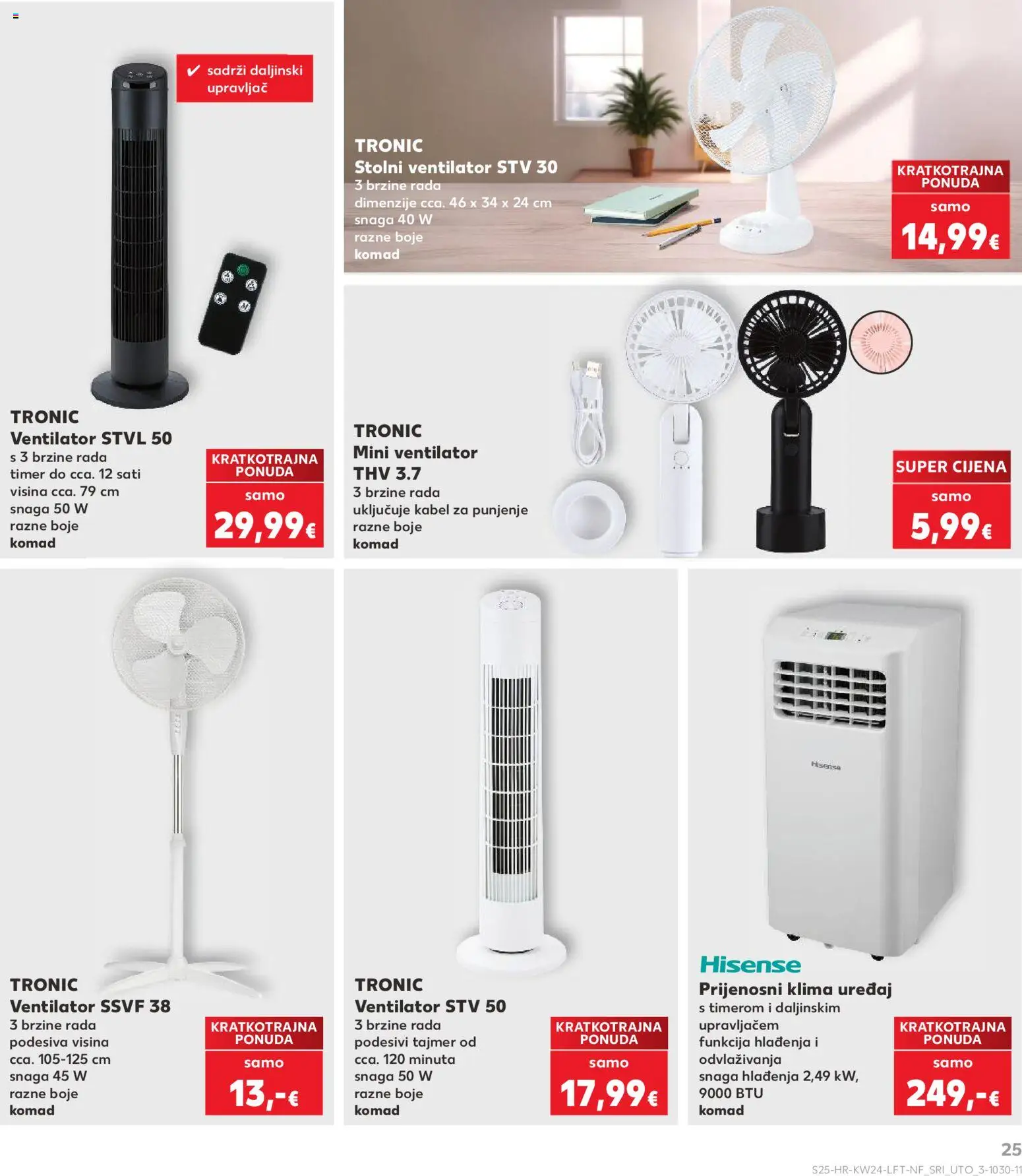 Kaufland katalog | vrijedi od 10.06.2026 | Stranica: 25 | Proizvodi: Ventilator, Klima uređaj, Klima, Kabel