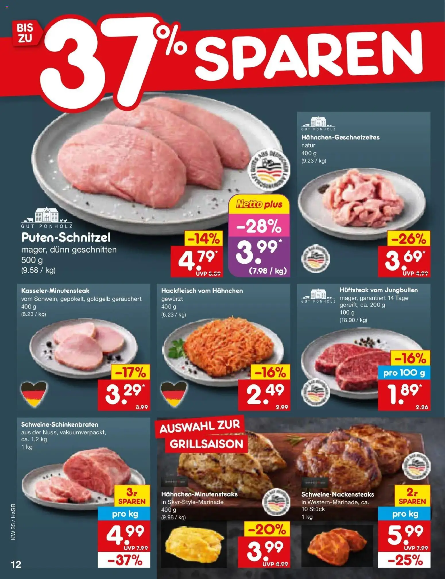 Netto Marken-Discount Prospekt Unna (ab 24.08.2026) » Angebote | Seite: 18 | Produkte: Hahnchen, Putenschnitzel, Hackfleisch
