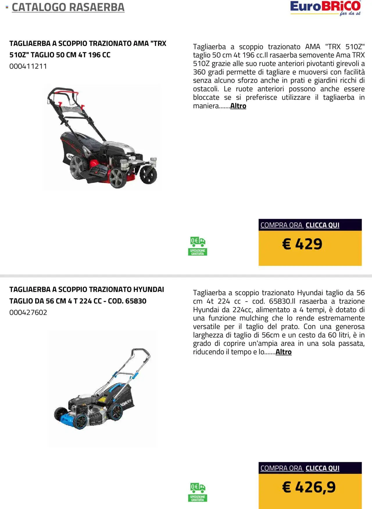 Volantino Eurobrico del 23.07.2025 | Pagina: 13 | Prodotti: Rasaerba
