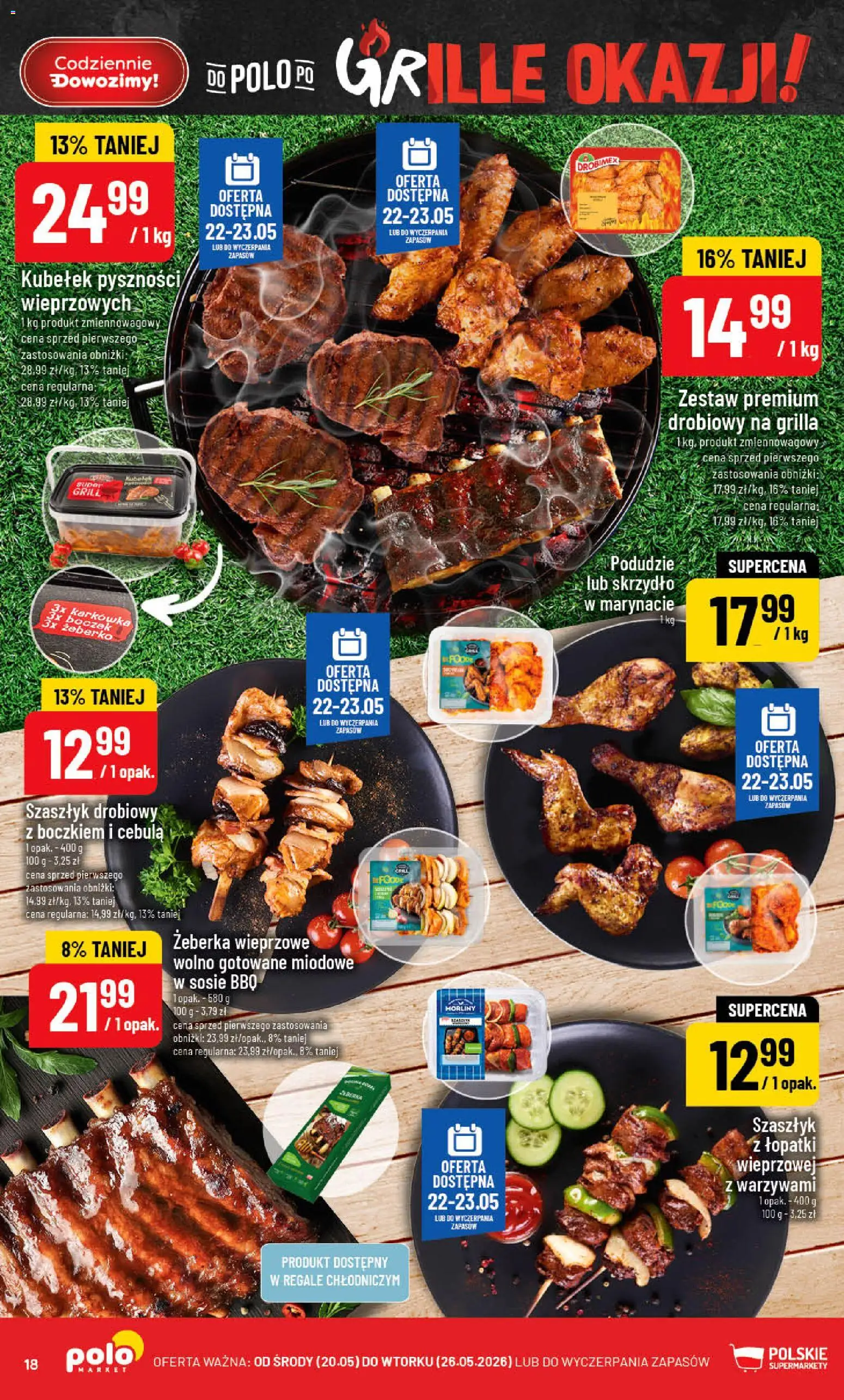 POLOmarket gazetka od 20.05.2026 | Strona: 18 | Produkty: Karkówka, Wolno gotowane, Boczek