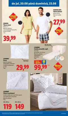 Ofertele Lidl valabile de la 17.08.2026 | Pagină: 81 | Produse: Pernă, Fotoliu, Sport, Lavabila