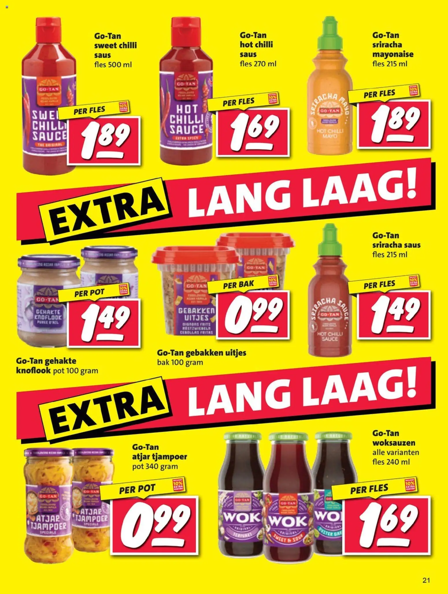 {H1} | Pagina: 21 | Producten: Pot, Fles, Saus, Knoflook