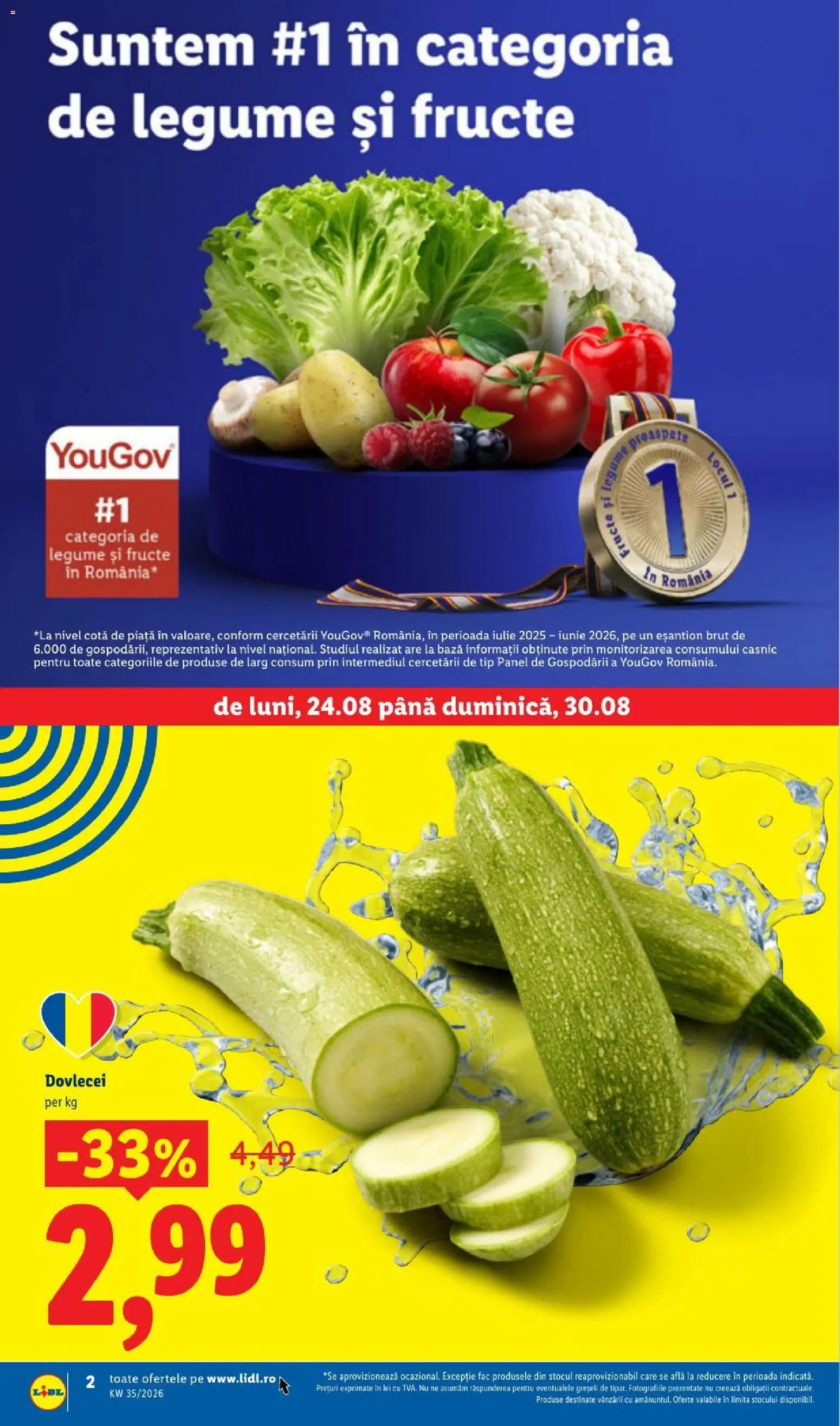 Noul catalog Lidl – valabil de la 24.08.2026 | Pagină: 2 | Produse: Zucchini, Tip, Legume, Fructe