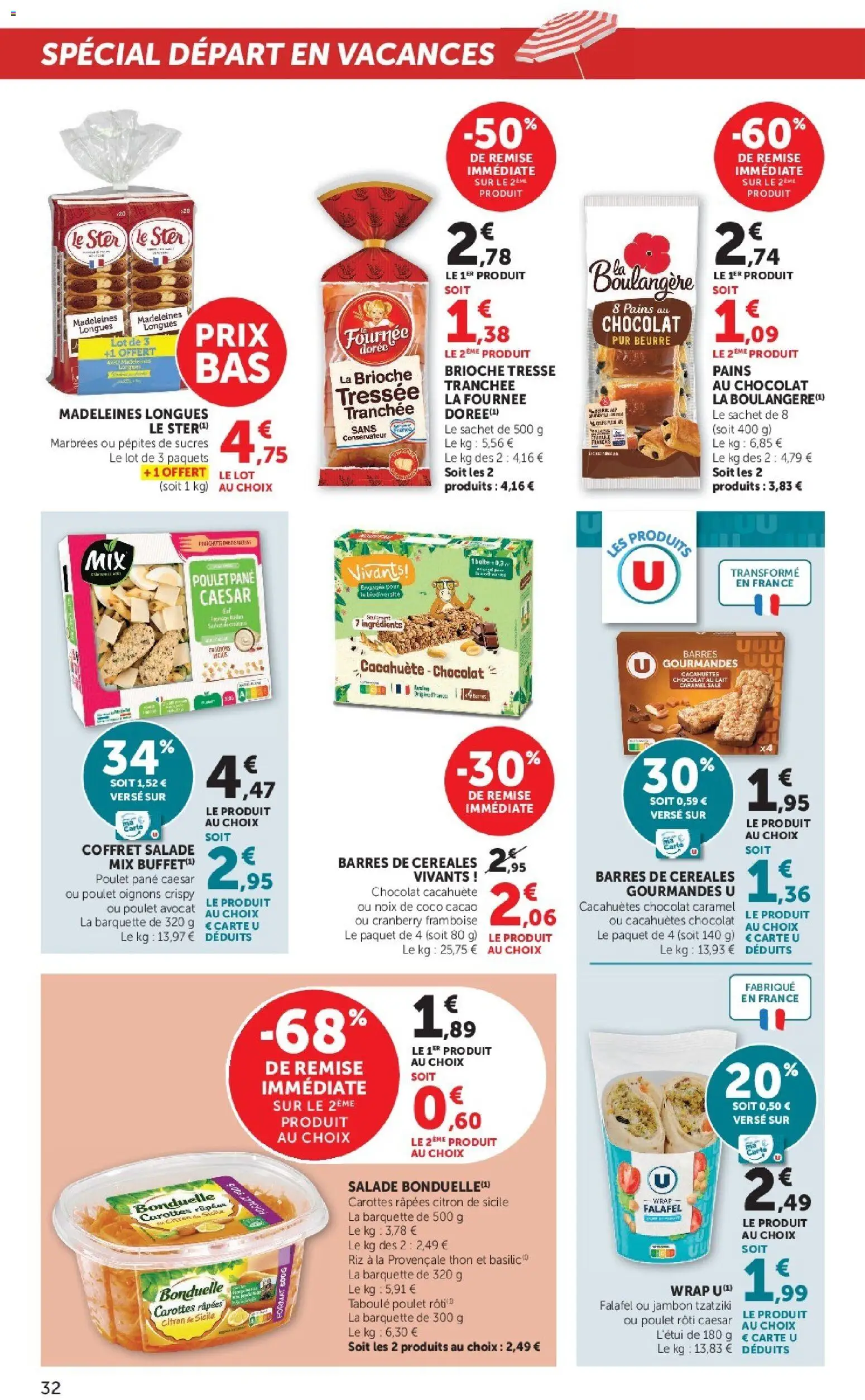 {H1} | Page: 32 | Produits: Cacahuète, Citron, Noix de coco, Thon