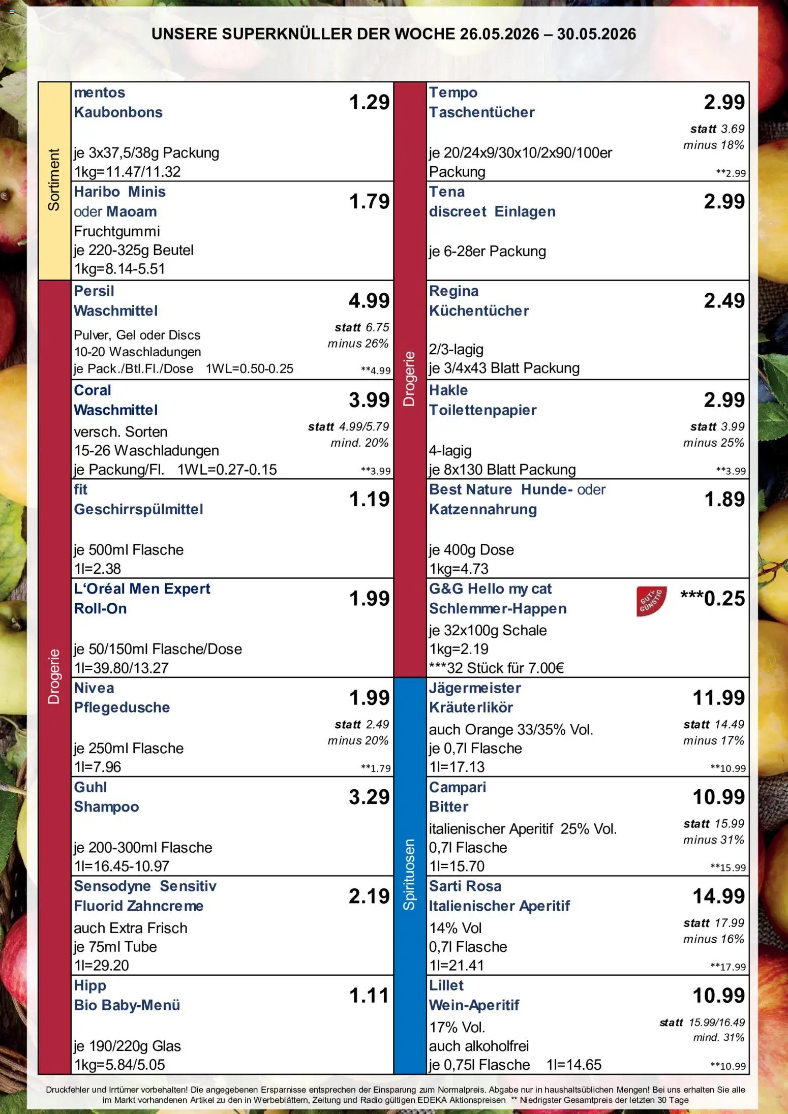 Simmel Bayern – gültig ab 26.05.2026 | Seite: 3 | Produkte: Campari, Geschirrspülmittel, Persil, Toilettenpapier