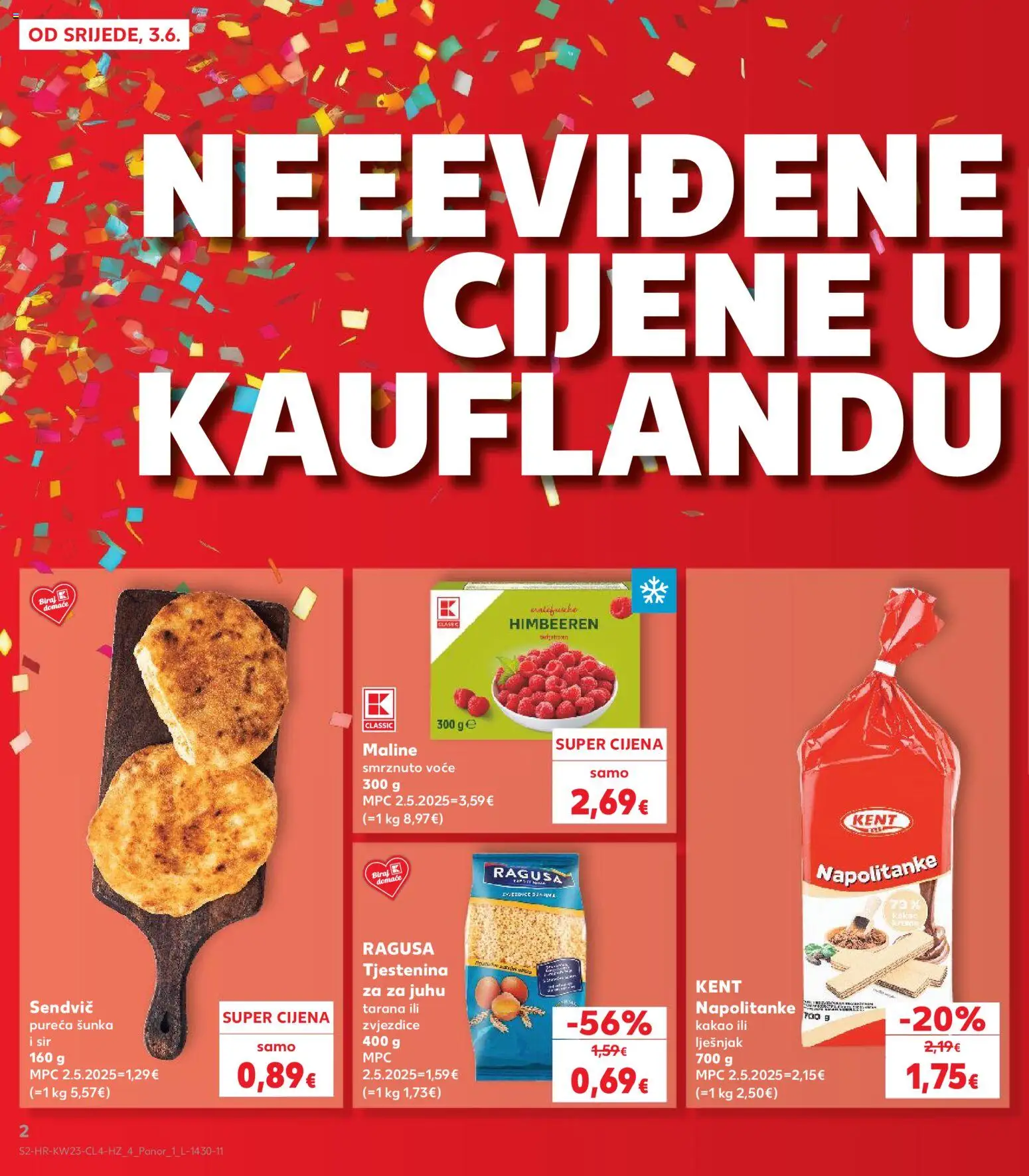 Kaufland katalog | vrijedi od 03.06.2026 | Stranica: 2 | Proizvodi: Lješnjak, Voće, Pasta, Maline