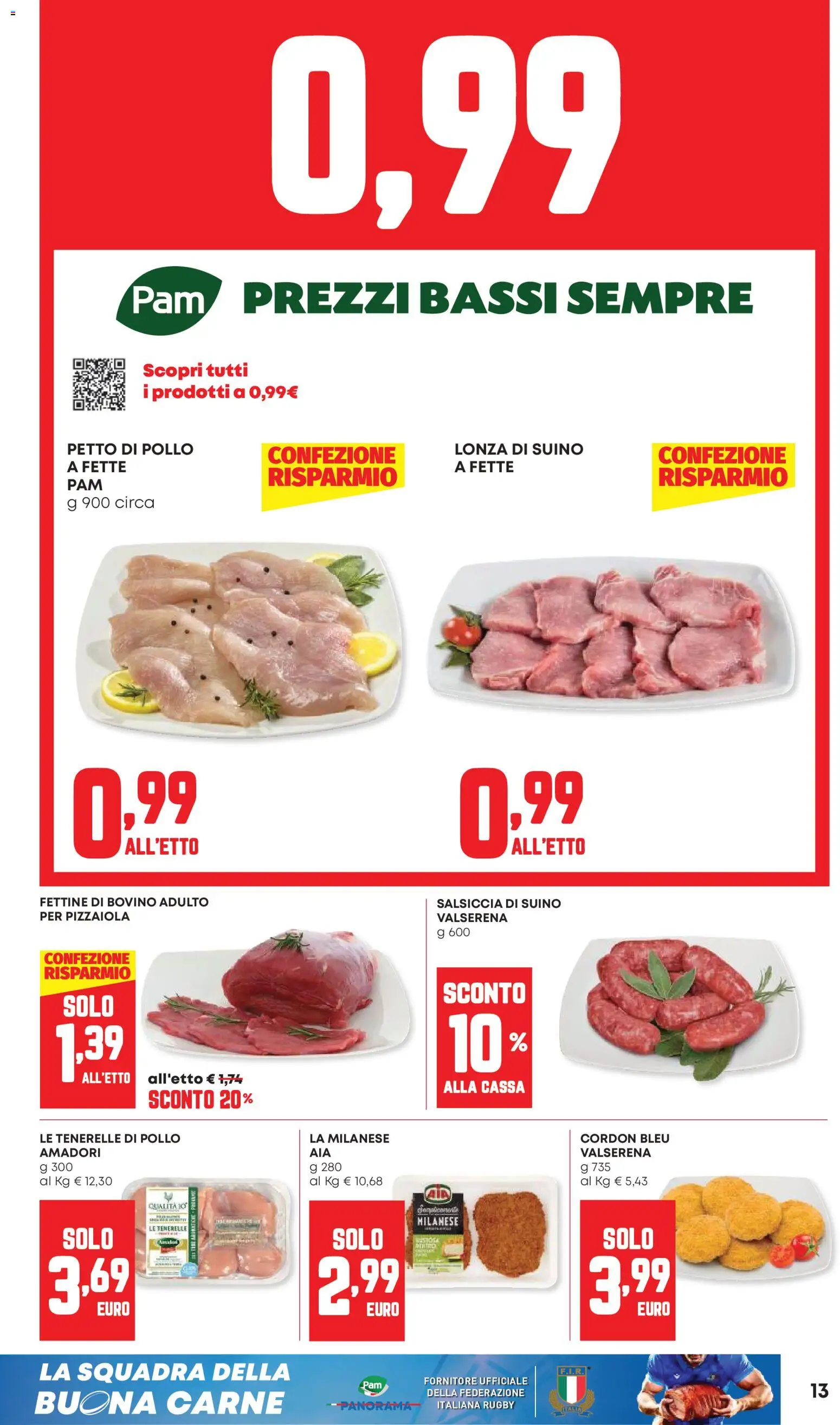 Volantino Panorama del 21.05.2026 | Pagina: 13 | Prodotti: Bovino, Petto di Pollo, Pollo, Suino