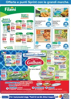 Anteprima del volantino Carrefour volantino Market - Punti Sprint Payback valido a partire dal 13/07/2026 | Pagina: 2 | Prodotti: Mozzarella, Crocchette, Ricotta, Fagiolini
