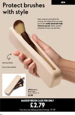 Preview of Oriflame - Offers valid from 08/07/2026 | Page: 34 | Products: Brush, Case