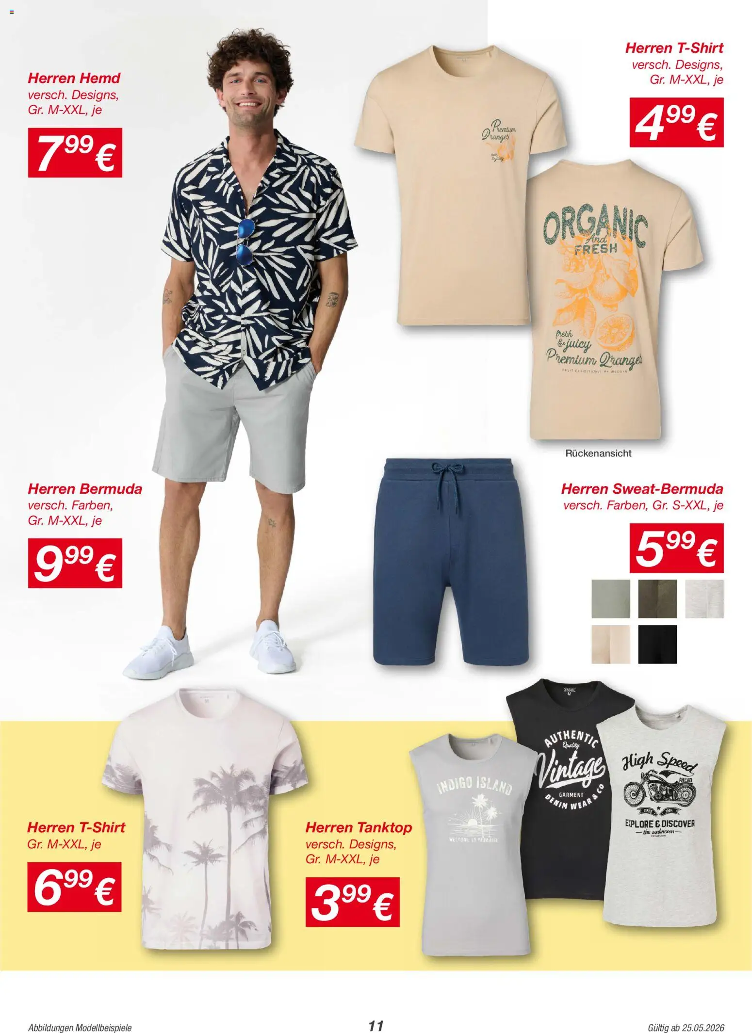 Kik Prospekt – gültig ab 25.05.2026 | Seite: 11 | Produkte: Bermuda, Tanktop, Hemd
