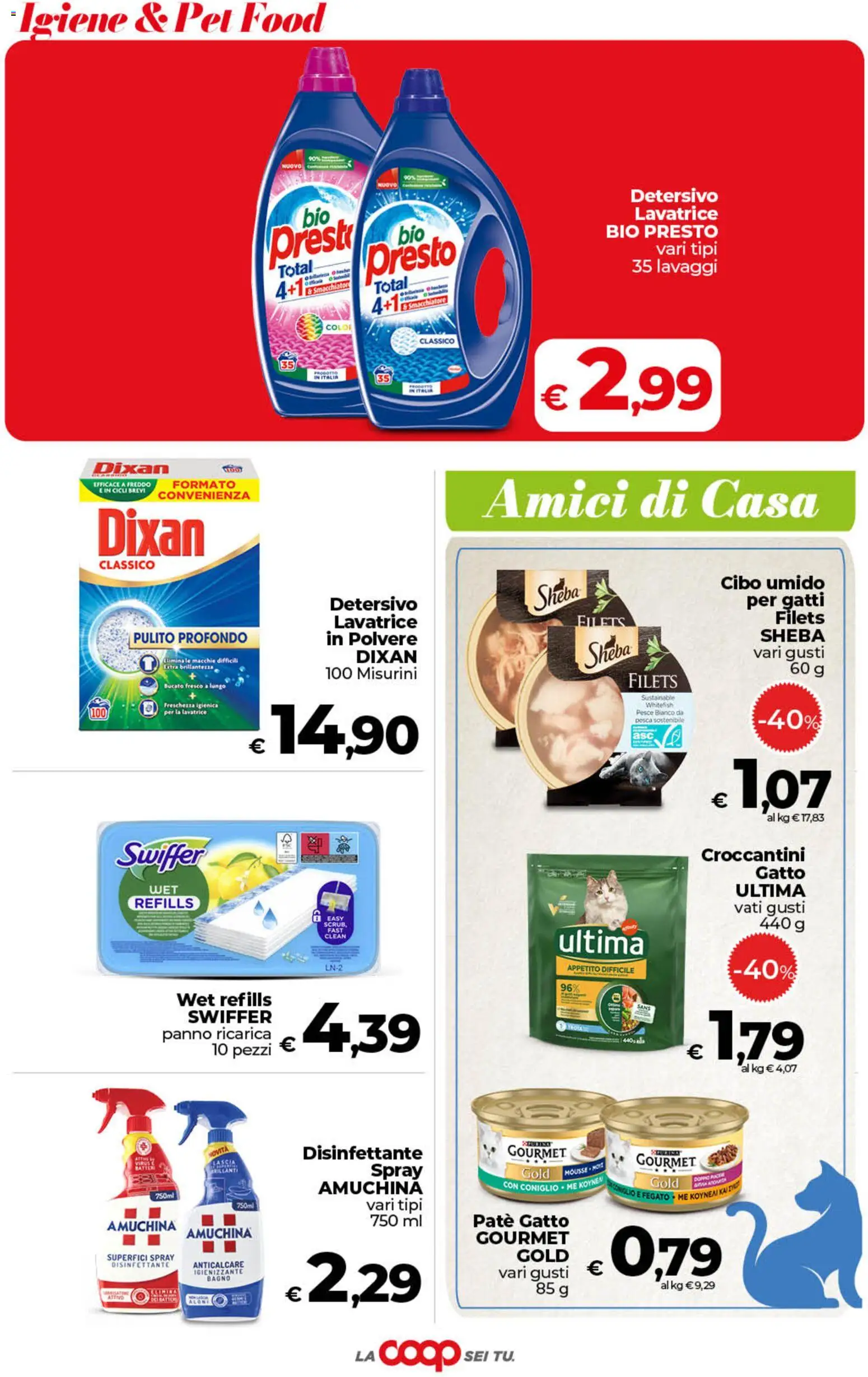 Volantino COOP del 07.05.2026 | Pagina: 39 | Prodotti: Smacchiatore, Pesce, Anticalcare, Pesca