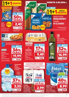 Náhled letáku Kaufland Polsko leták od 29.04.2026 | Strana: 25 | Produkty: Penne, Velvet, Gnocchi, Makarony