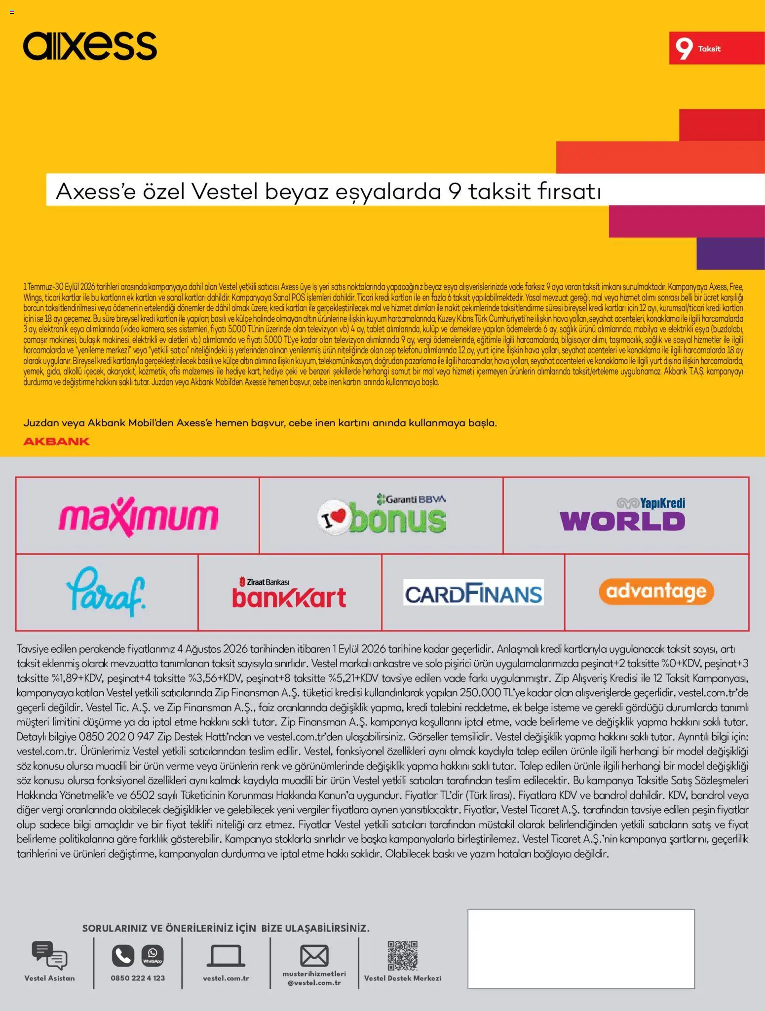 Vestel - Ankastre Ürünler - 01 Ağustos 2026 tarihinden itibaren geçerlidir | Sayfa: 23 | Ürünler: Tablet, Bilgisayar, Televizyon, Bağlayıcı