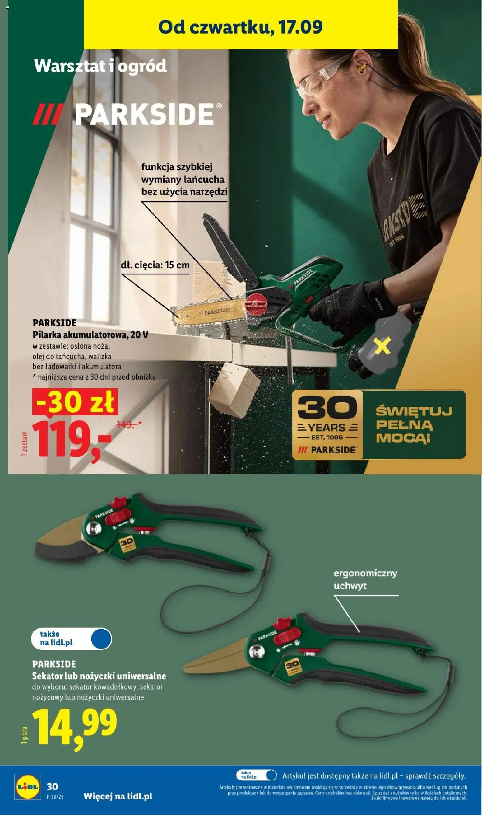 Lidl Katalog od 14.09.2026 | Strona: 38 | Produkty: Walizka, Sekator, Olej