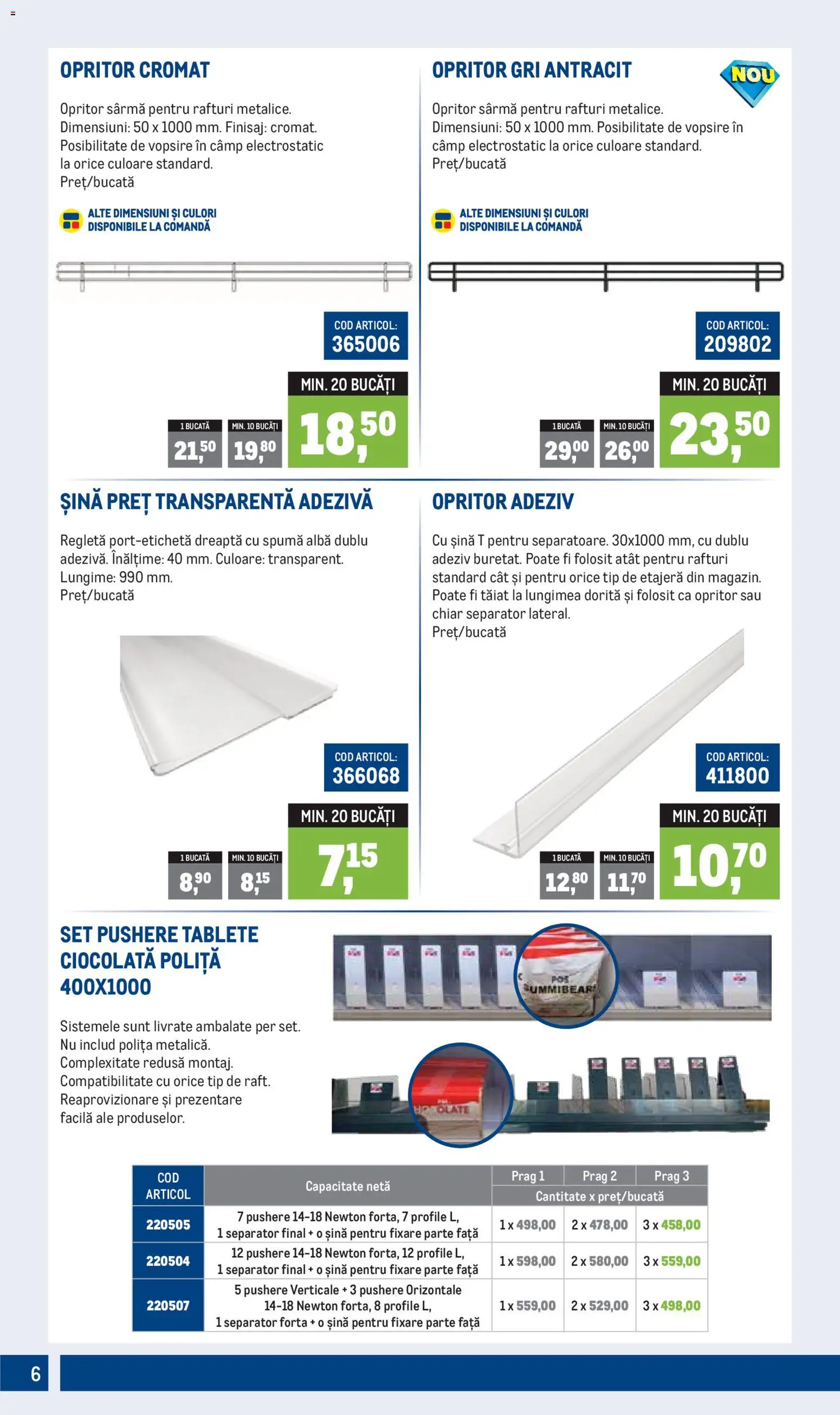 Noul catalog Metro – valabil de la 01.04.2026 | Pagină: 6 | Produse: Etajeră, Ciocolată, Adeziv