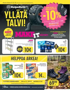 Halpa Halli-mainoslehti voimassa 21/10/2026 alkaen