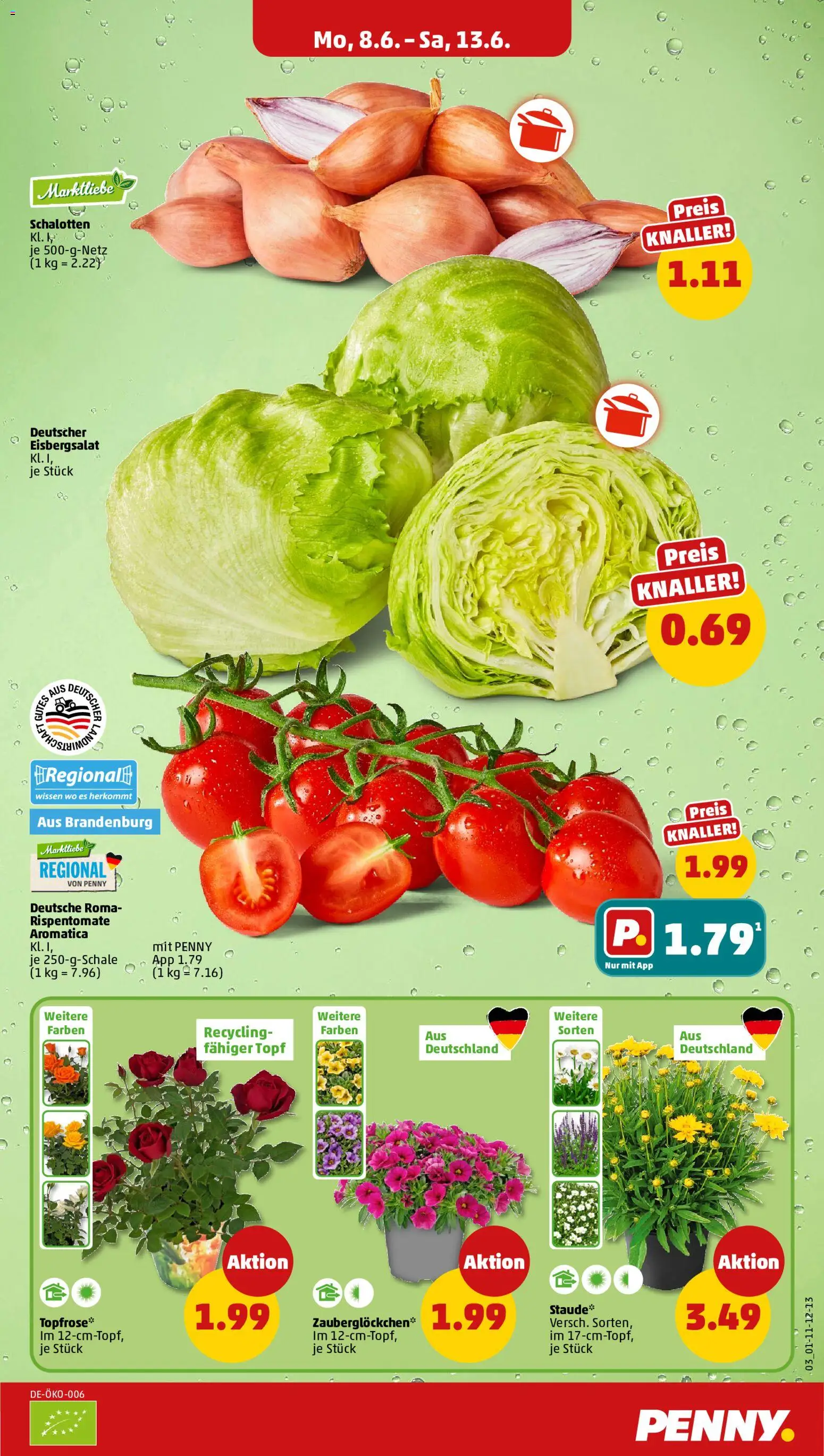 Penny Prospekt – gültig ab 08.06.2026 | Seite: 3 | Produkte: Eisbergsalat